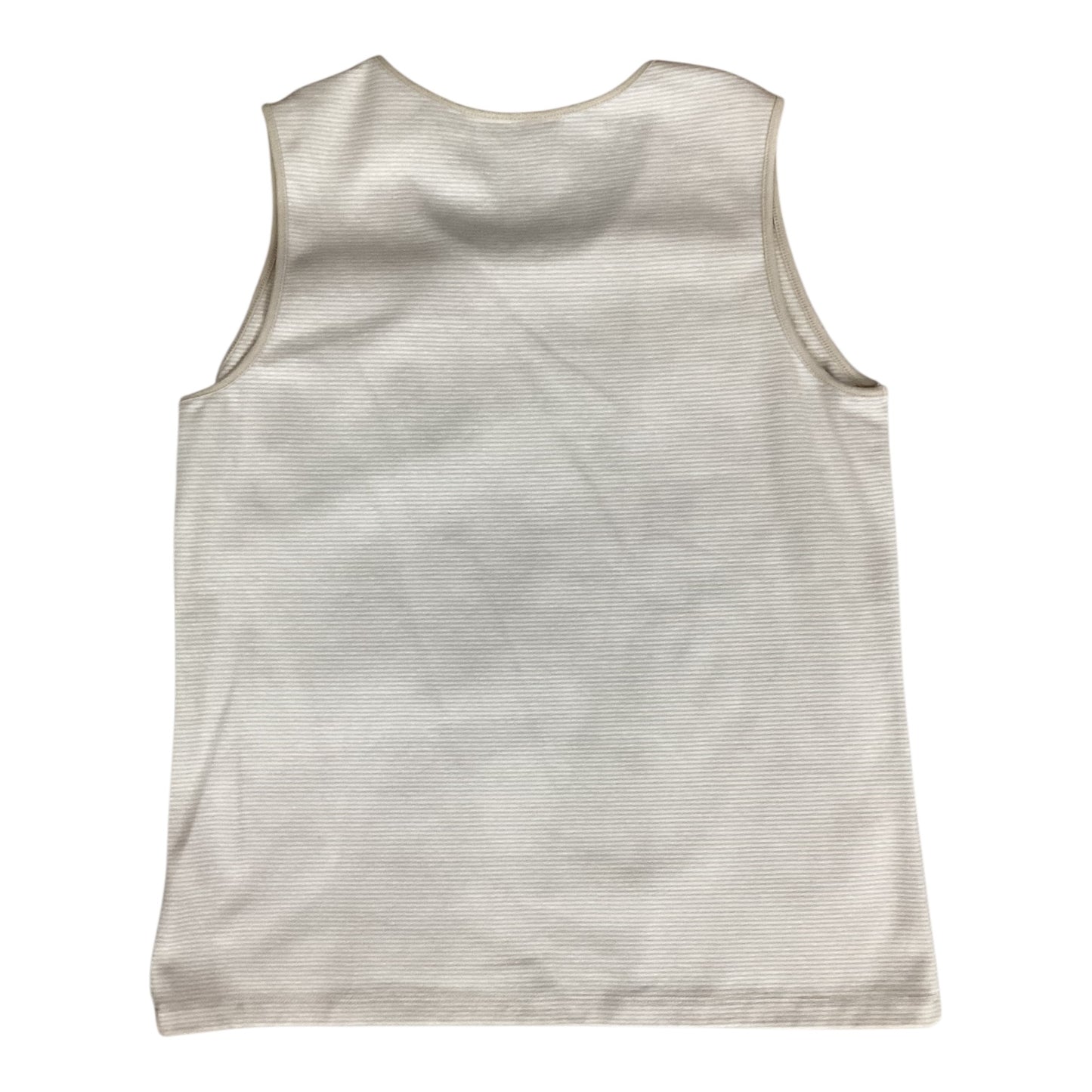 Top Sleeveless By Croft And Barrow In Brown & Tan, Size:L