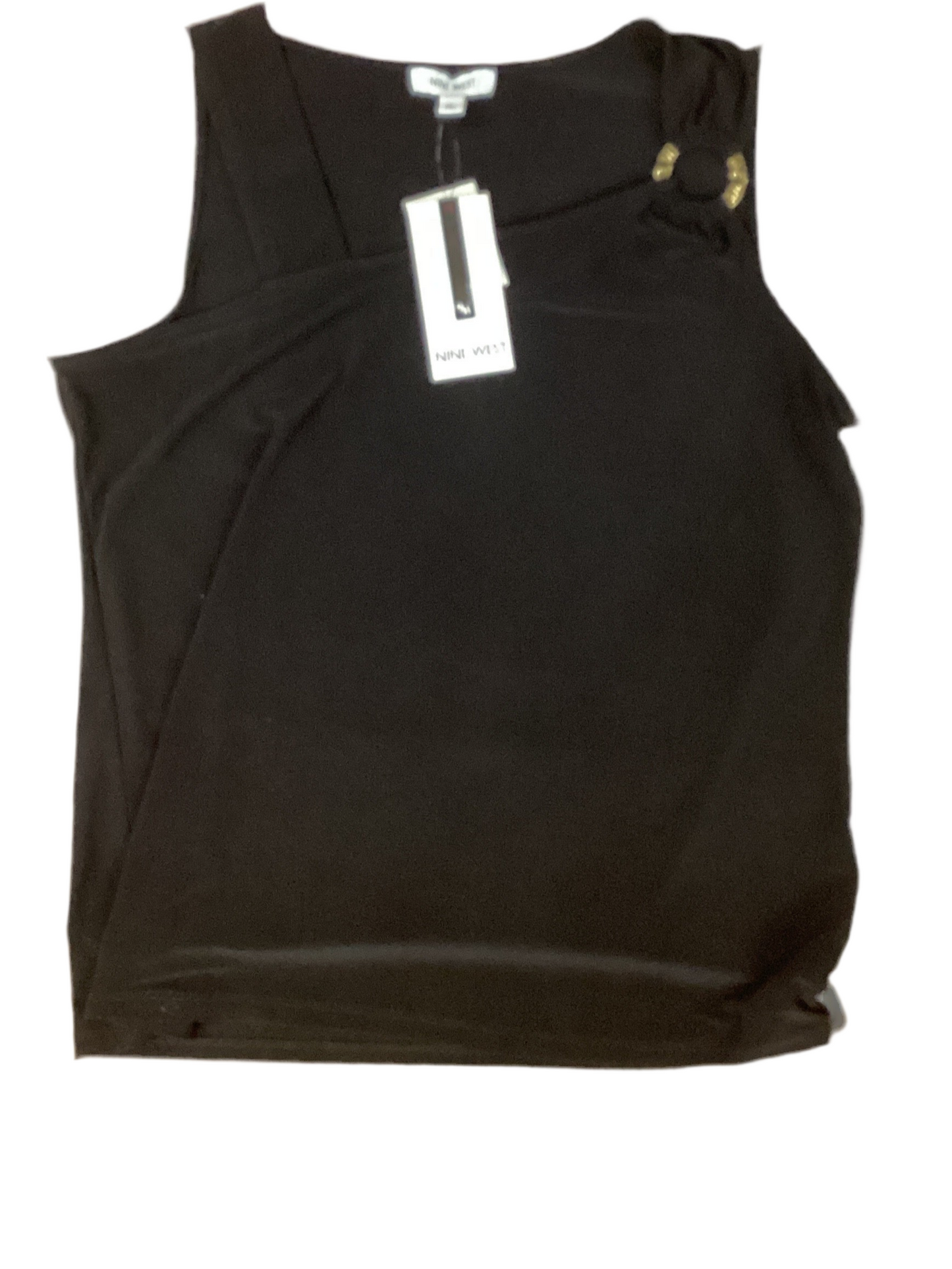 Top Sleeveless By Nine West In Black, Size:L