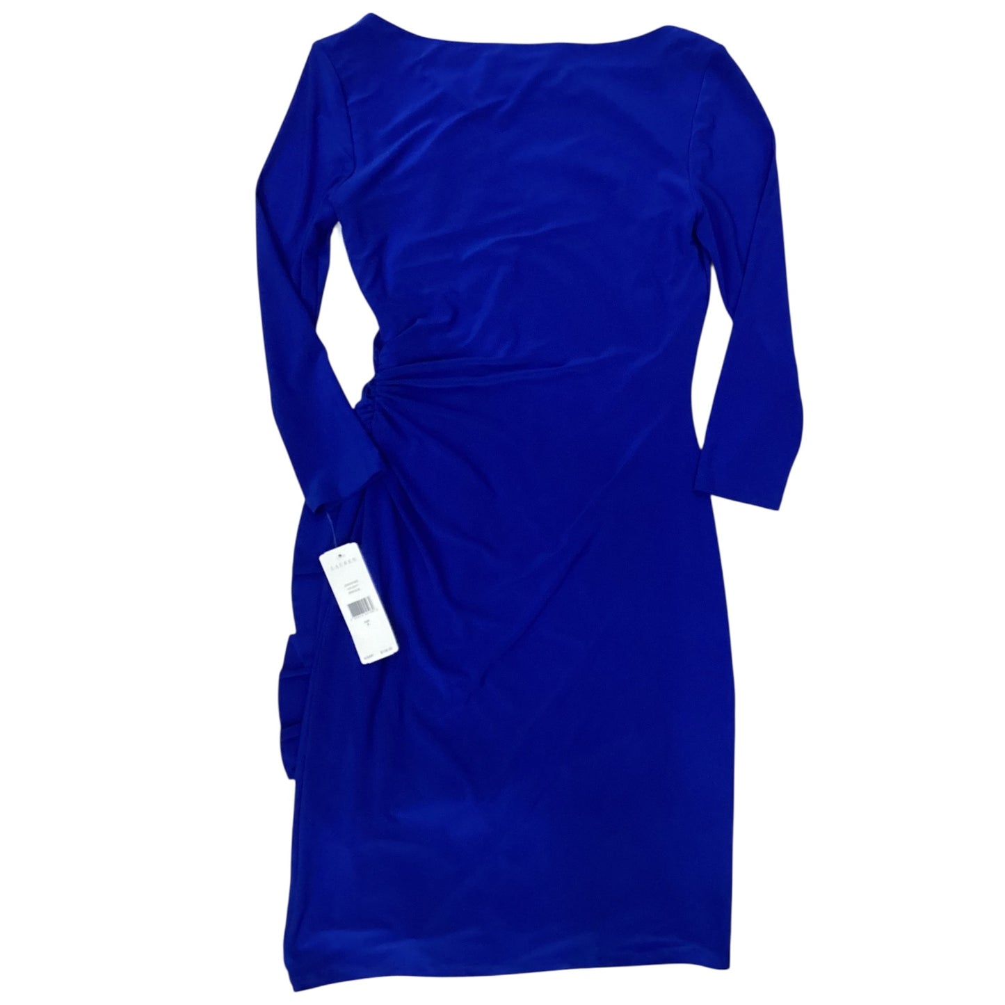 Dress Casual Midi By Lauren By Ralph Lauren In Blue, Size:M