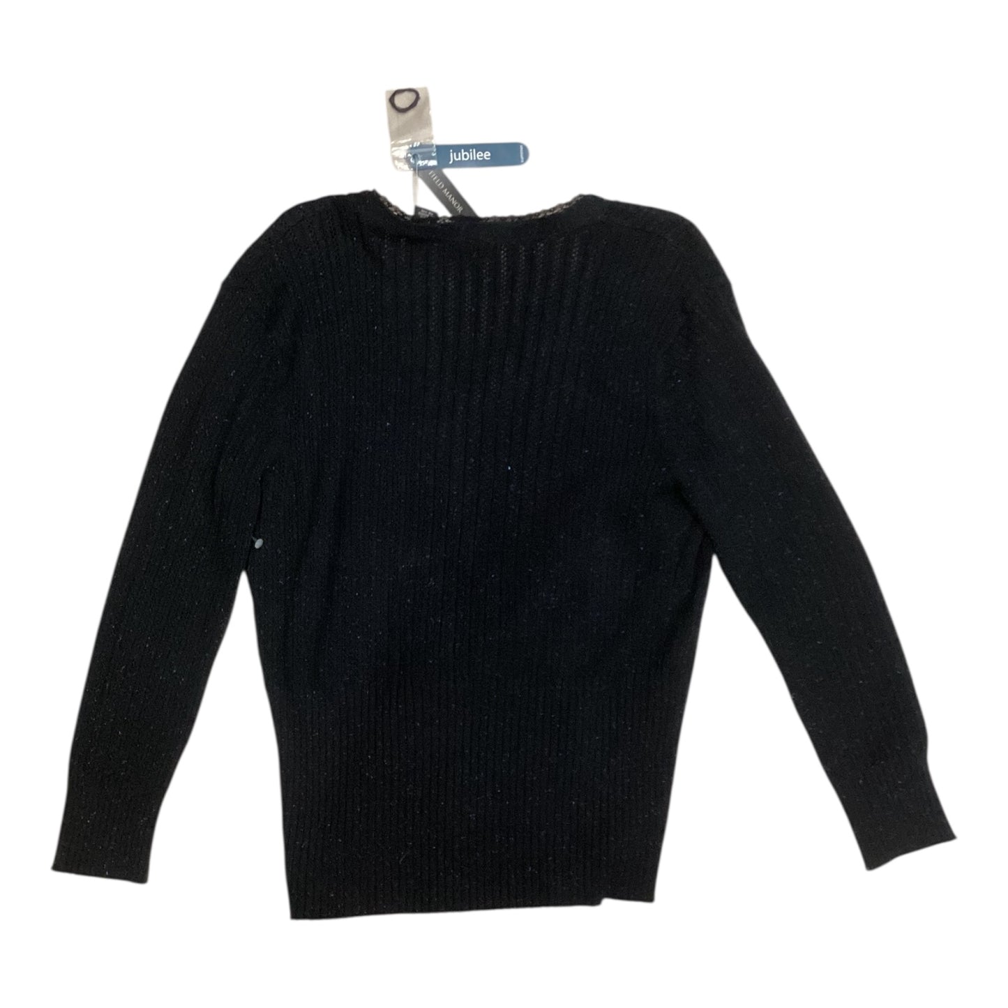 Cardigan By Field Manor In Black, Size:L