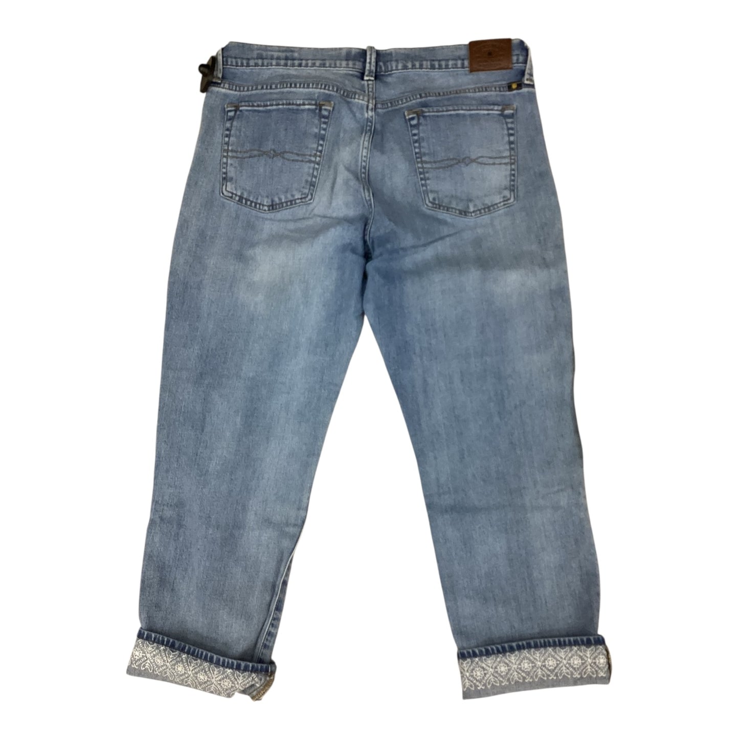 Jeans Cropped By Lucky Brand In Blue Denim, Size:14