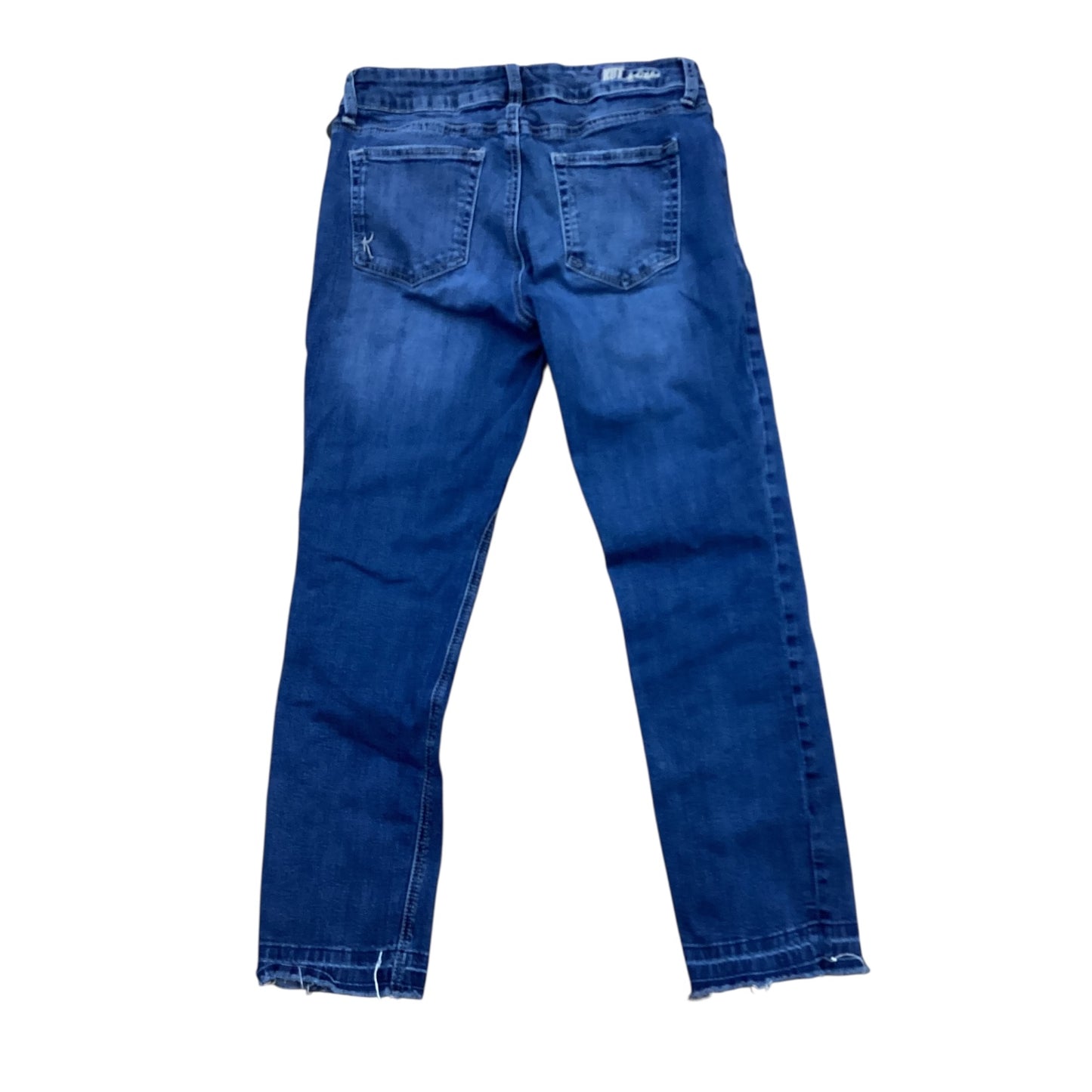 Jeans Straight By Kut In Blue Denim, Size:8