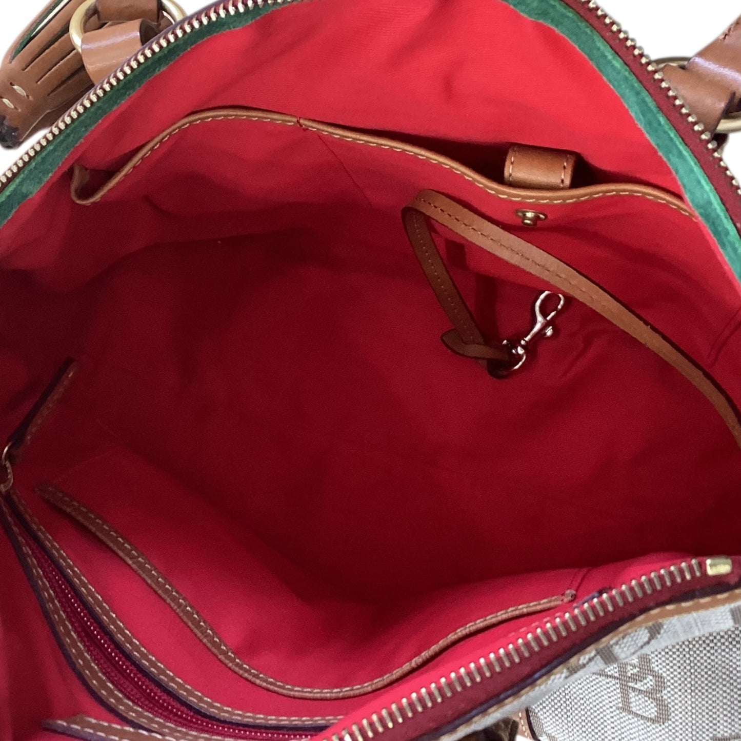 Handbag Designer By Dooney And Bourke In Cream, Size:Medium