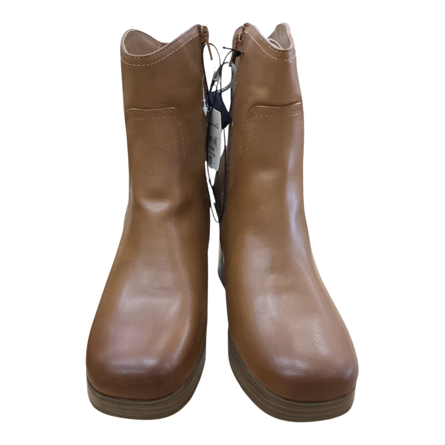 Boots Ankle Heels By Ana In Brown, Size:11