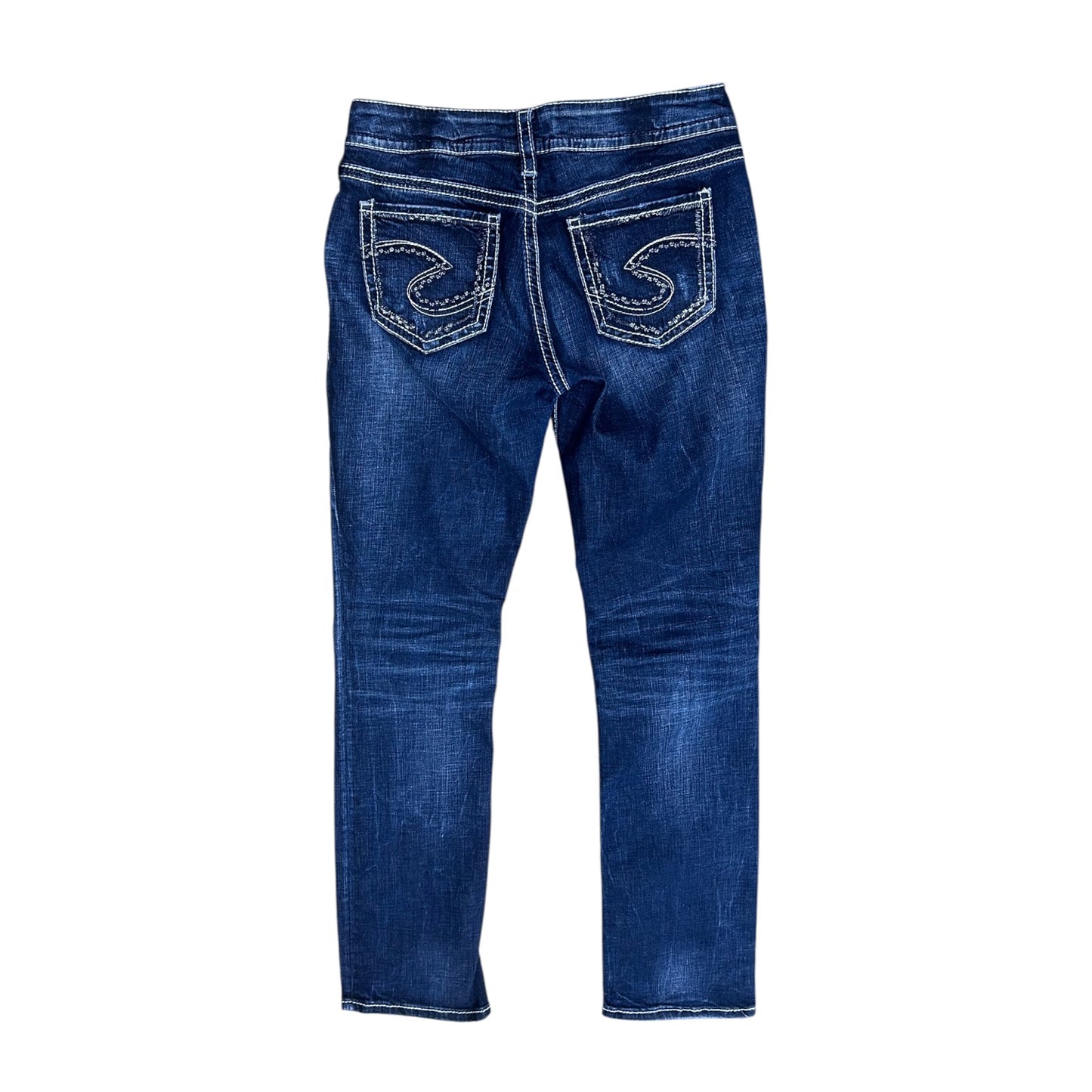 Jeans Skinny By Silver In Blue Denim, Size:6