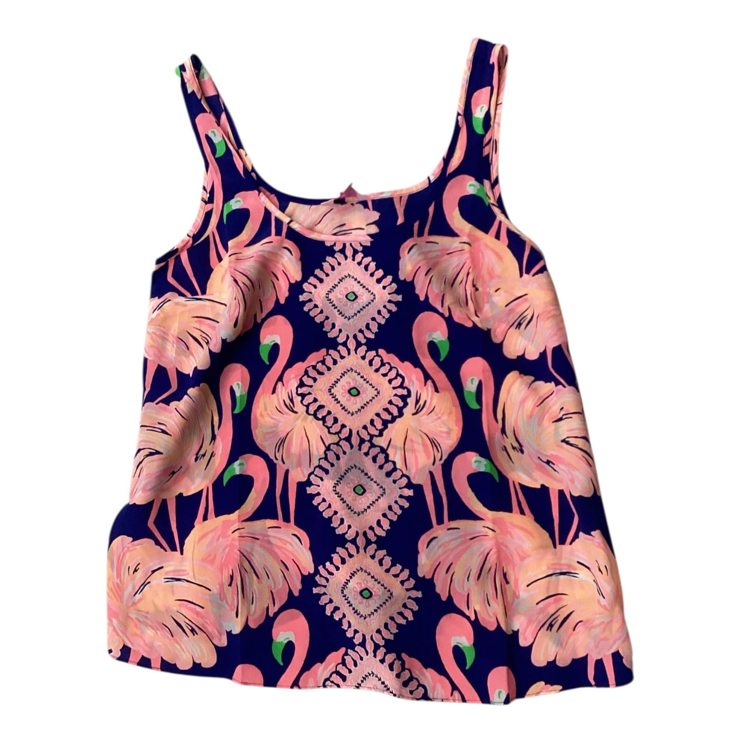 Top Sleeveless Designer By Lilly Pulitzer In Blue & Orange, Size:S