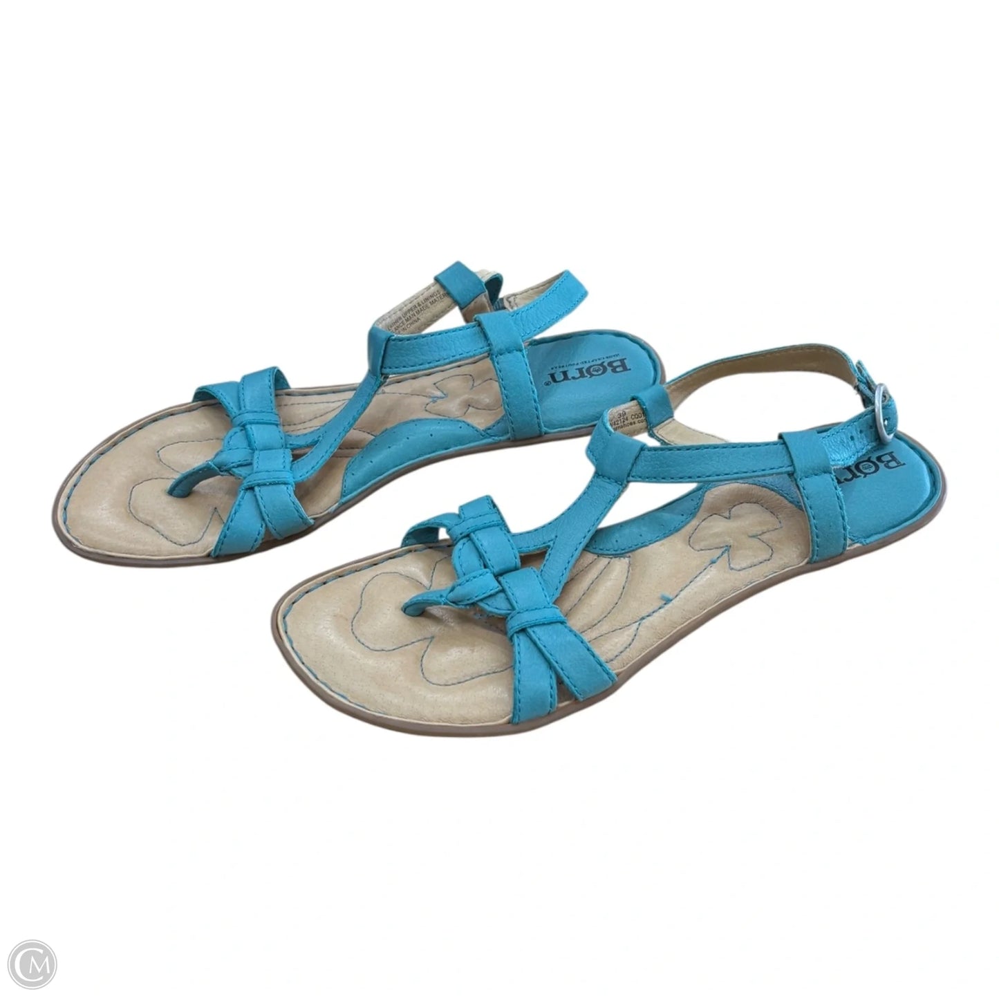 Sandals Flats By Born In Teal, Size: 8