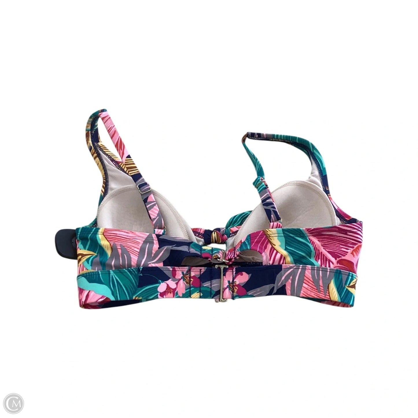 Swimsuit Top By Kona Sol In Tropical Print, Size: M