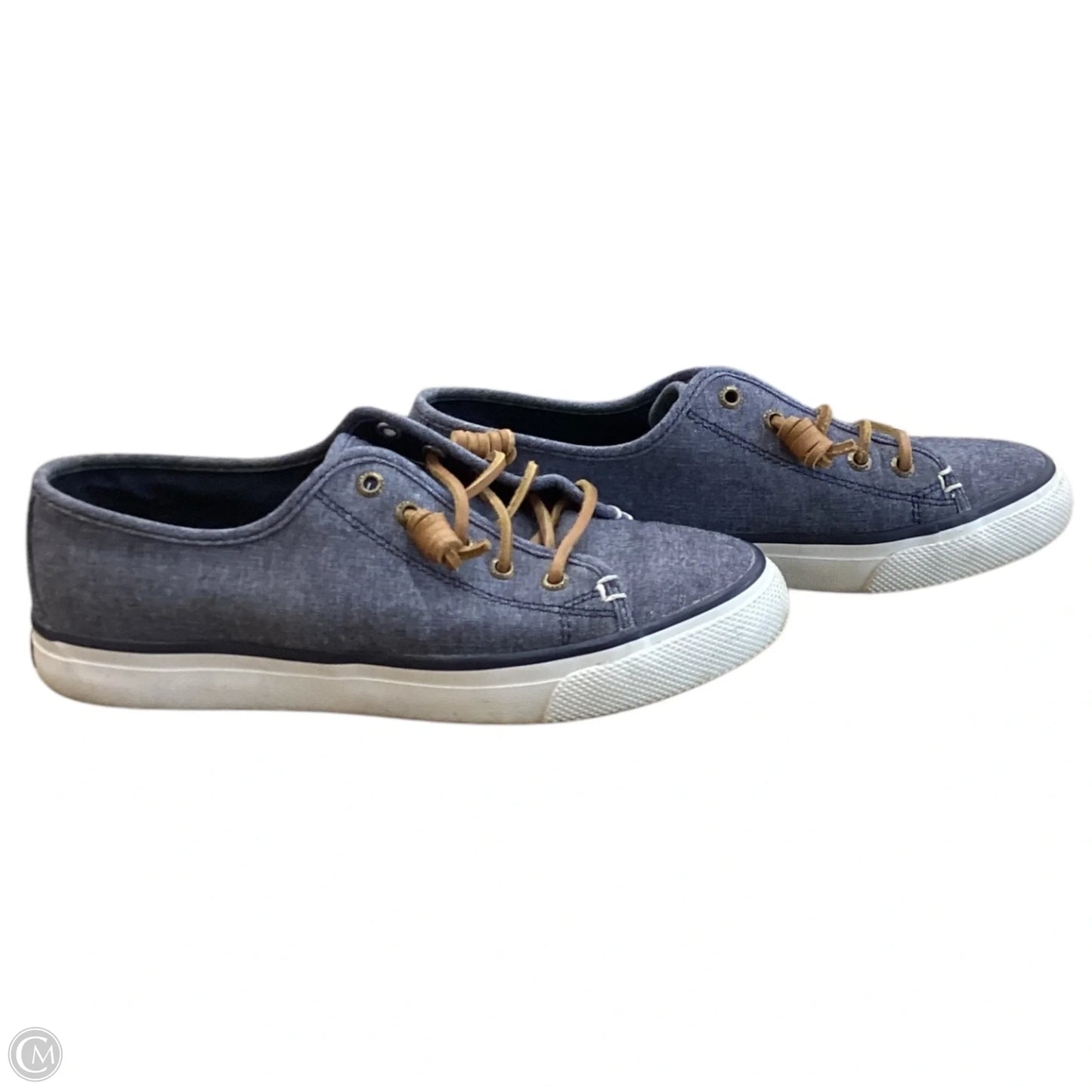 Shoes Flats By Sperry In Blue Denim, Size: 6.5