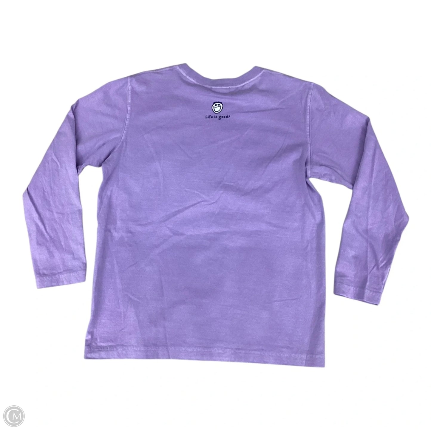 Top Long Sleeve By Life Is Good In Purple, Size: S