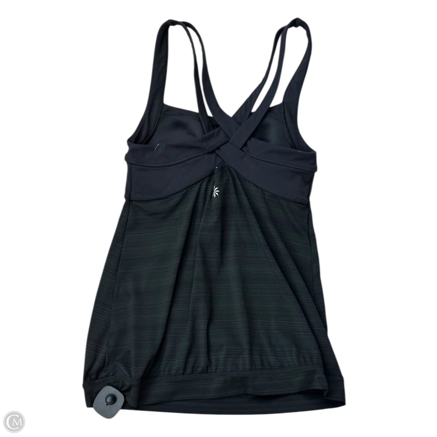 Athletic Tank Top By Athleta In Black & Grey, Size: M