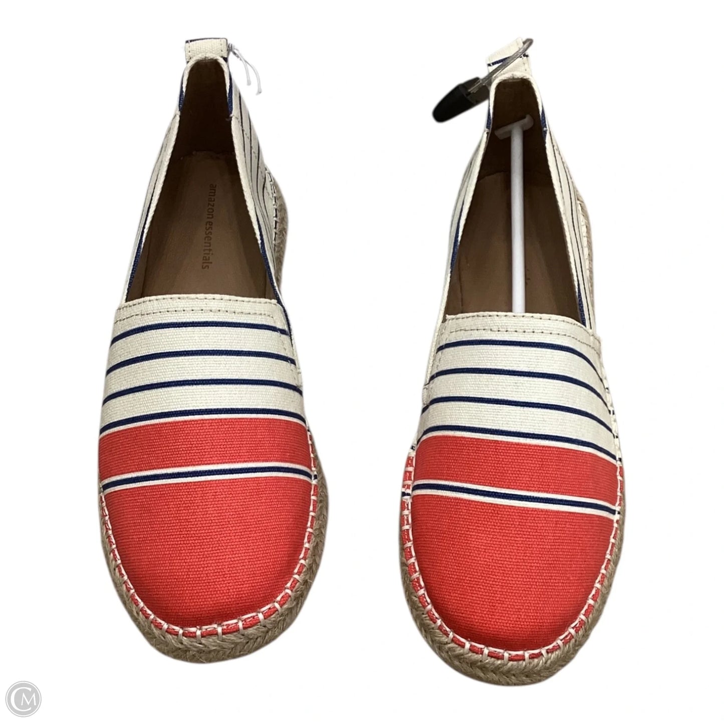 Shoes Flats By Amazon Essentials In Blue & Red & White, Size: 9