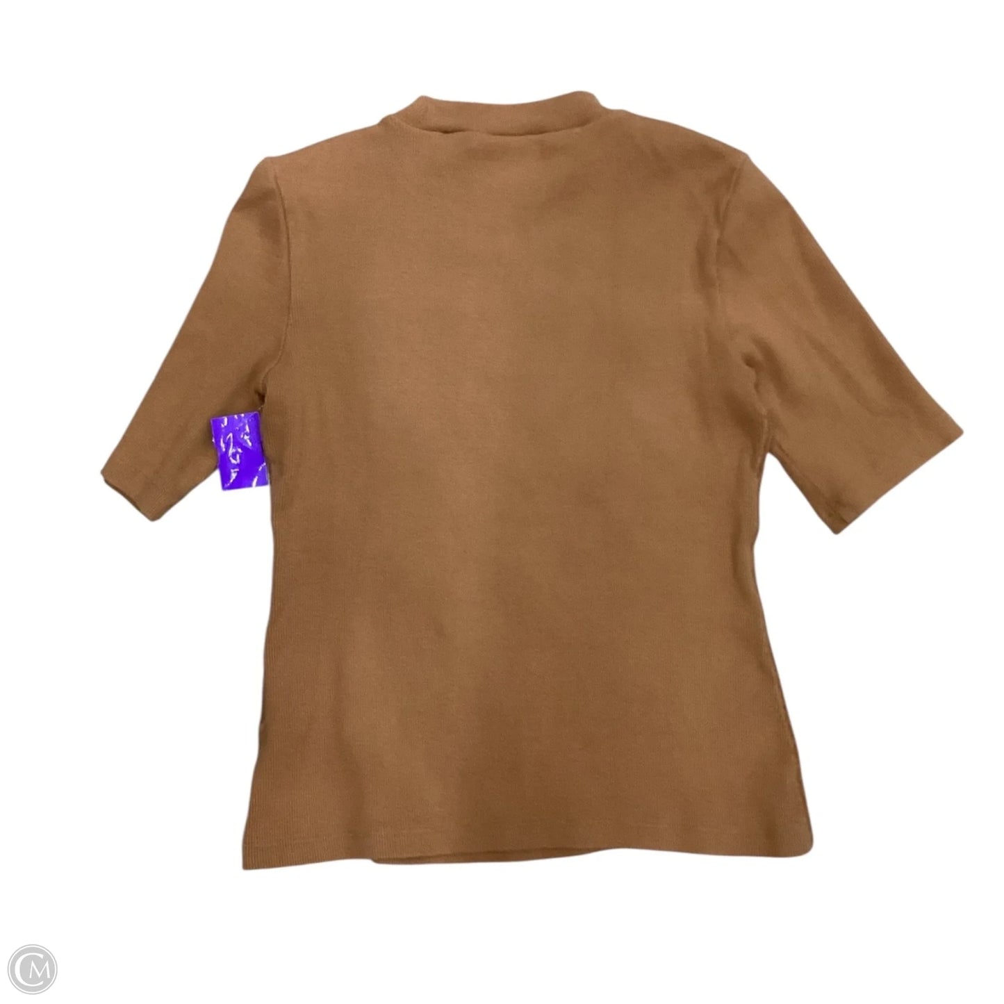 Top Short Sleeve By Maeve In Tan, Size: S