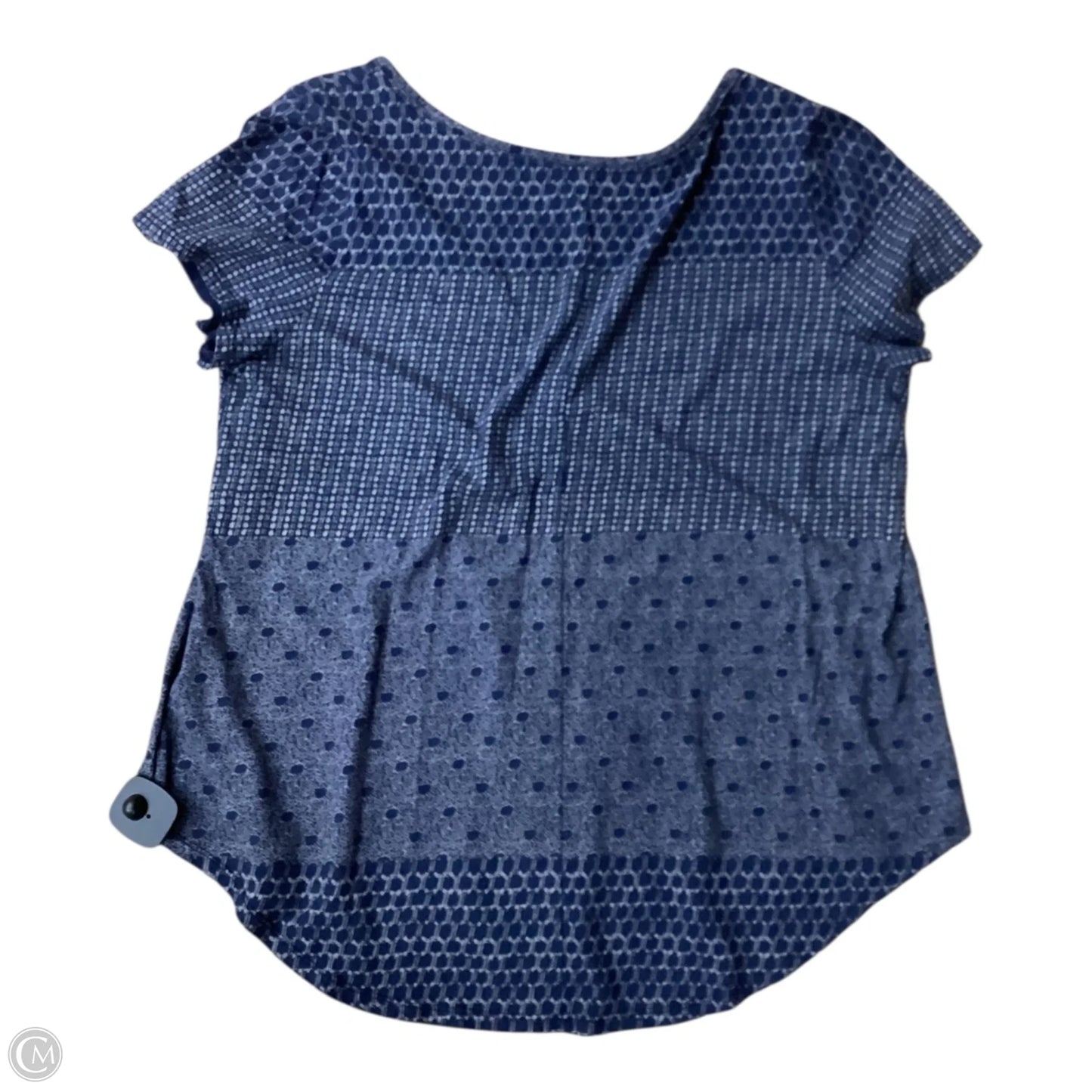 Top Short Sleeve By Lucky Brand In Blue, Size: Xl