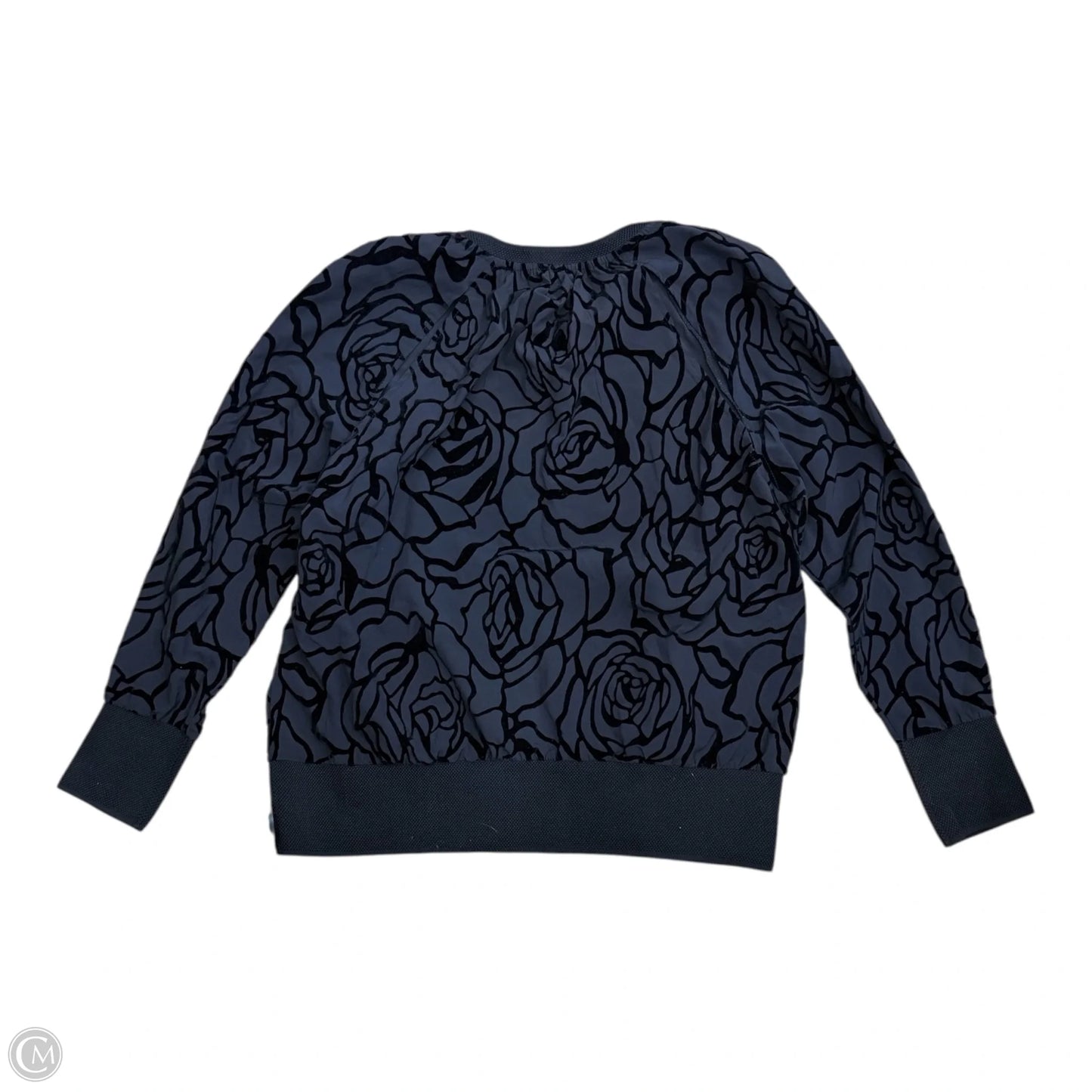 Athletic Top Long Sleeve Crewneck By Fabletics In Black, Size: Xl