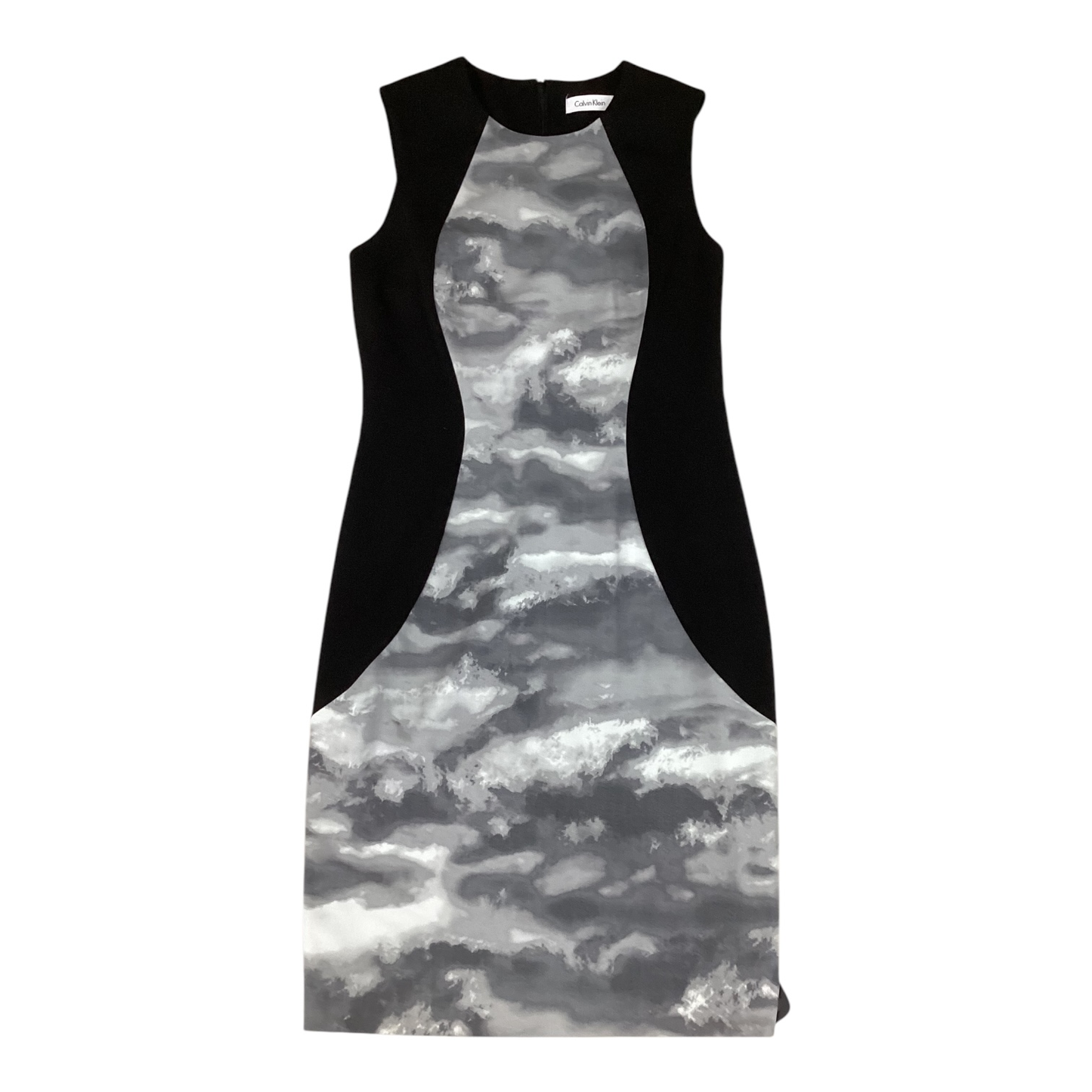 Dress Casual Short By Calvin Klein In Black & Grey, Size: S