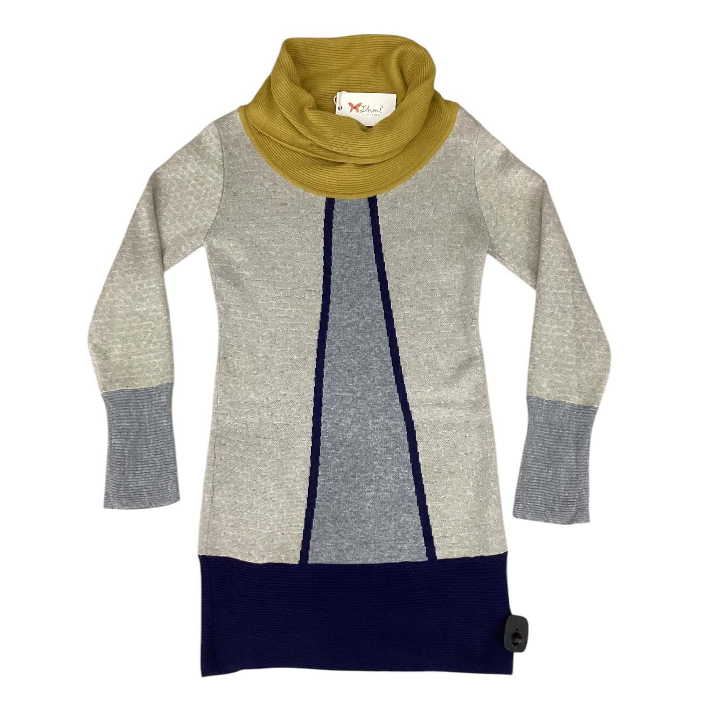 Dress Casual Midi By Thml In Blue & Grey, Size: M