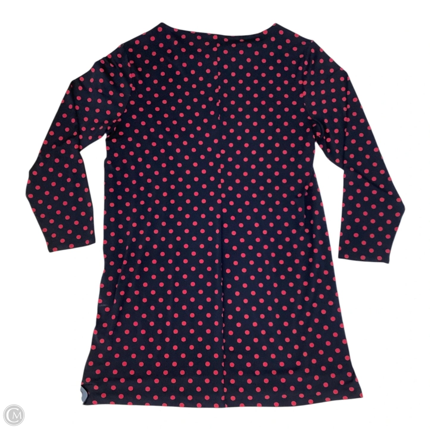 Dress Casual Midi By Chicos In Black & Red, Size: 0