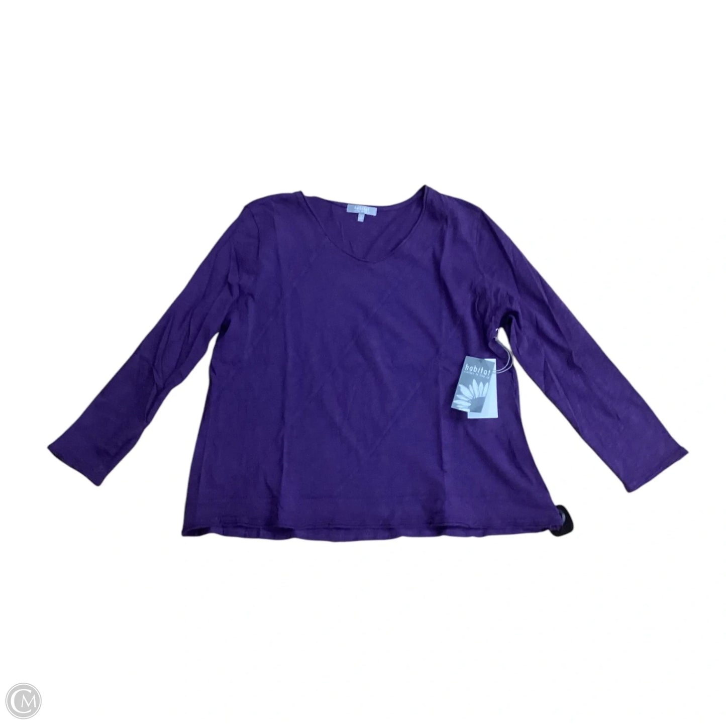 Top 3/4 Sleeve By Habitat In Purple, Size: S