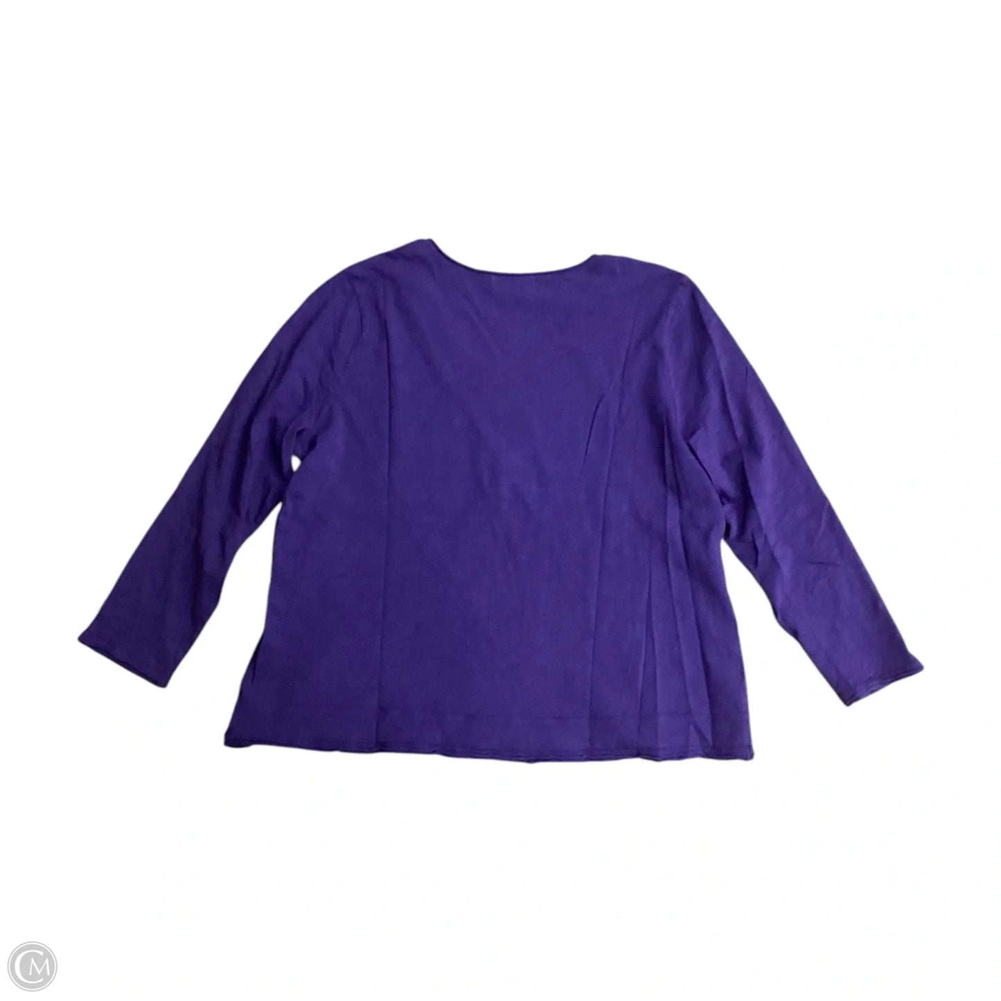 Top 3/4 Sleeve By Habitat In Purple, Size: S