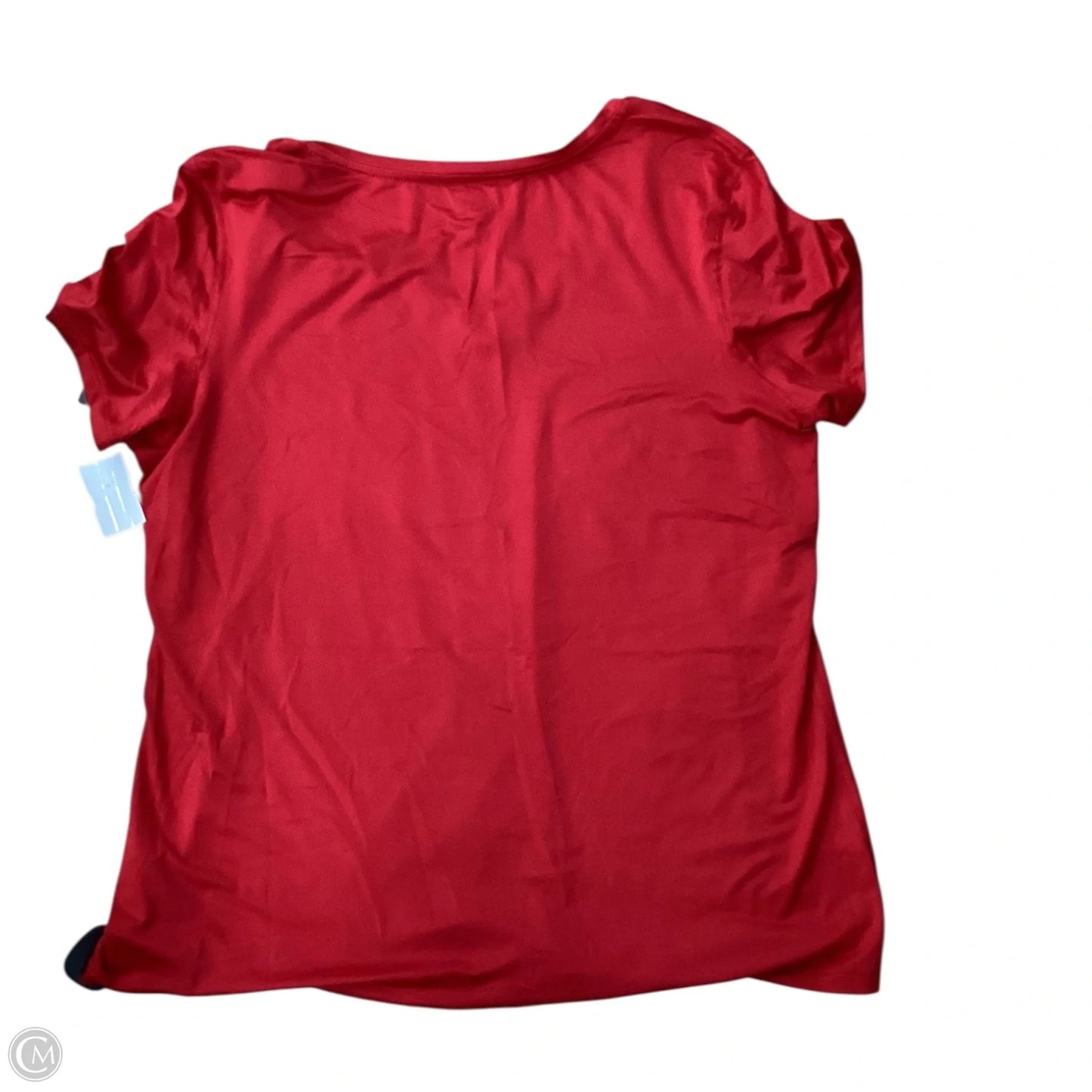 Athletic Top Short Sleeve By Athletic Works In Red, Size: 2x