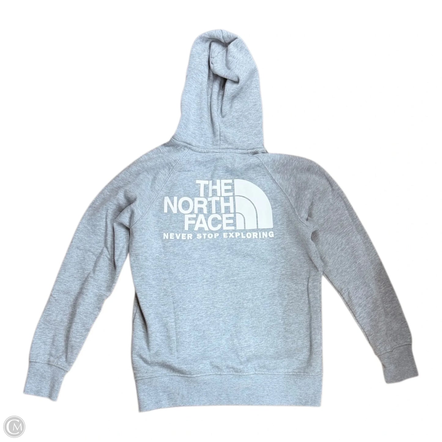 Athletic Sweatshirt Hoodie By The North Face In Grey, Size: S