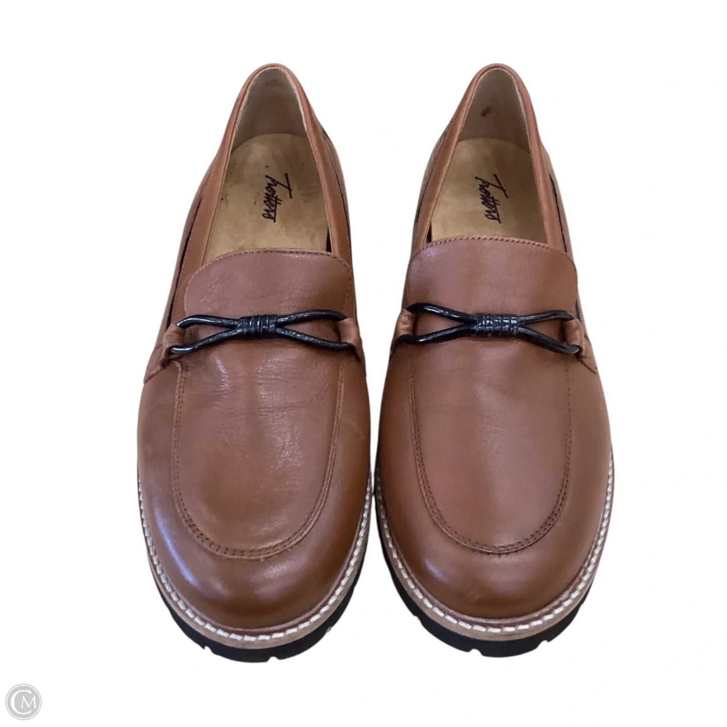 Shoes Flats By Clothes Mentor In Brown, Size: 11