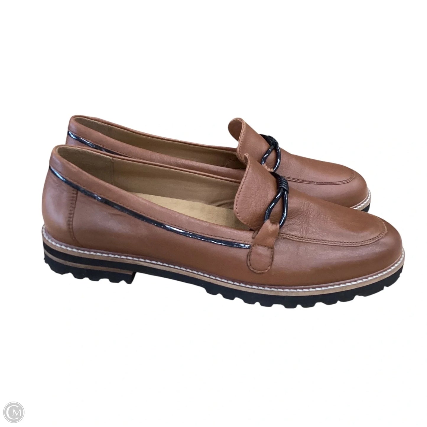 Shoes Flats By Clothes Mentor In Brown, Size: 11