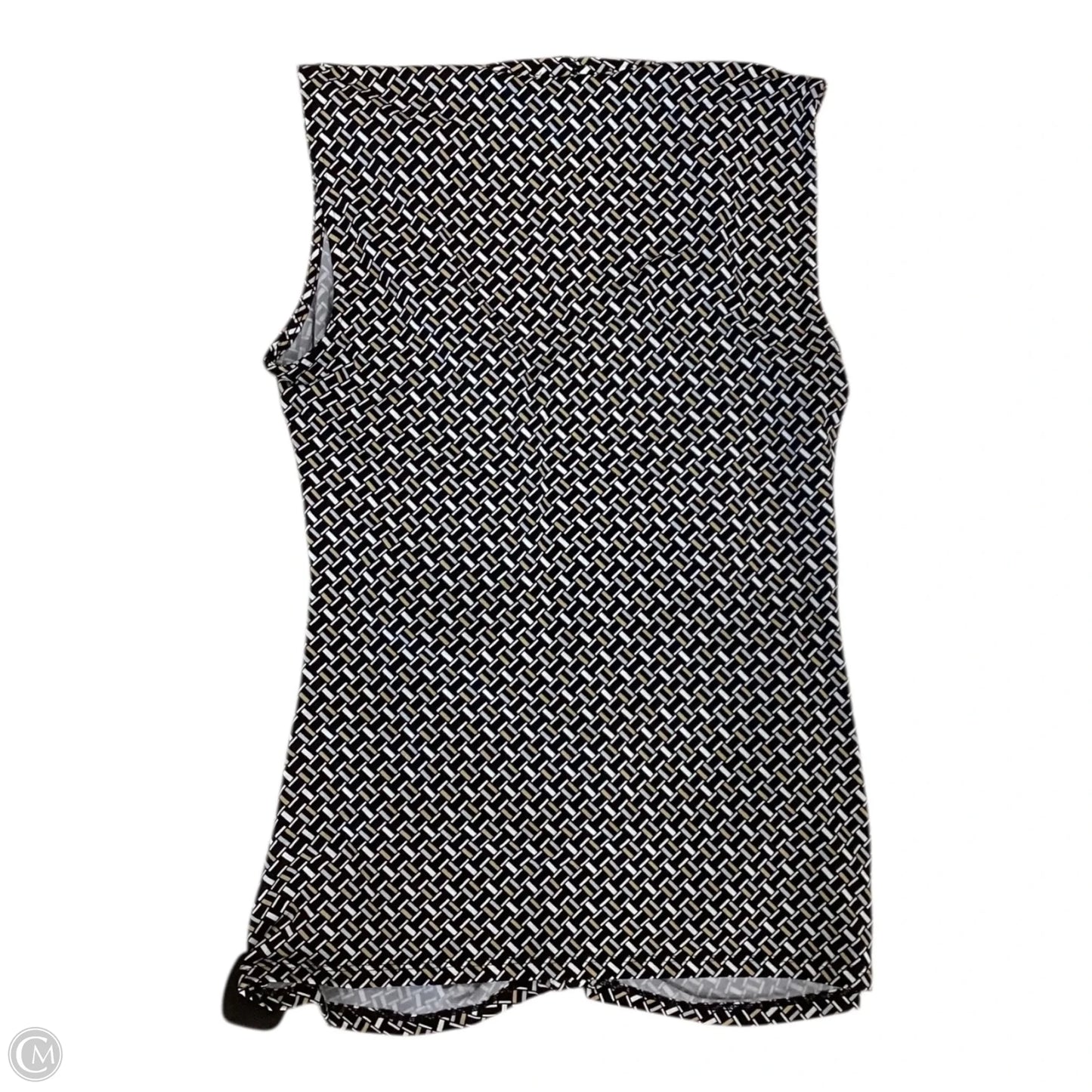 Blouse Sleeveless By White House Black Market In Black & Brown, Size: S