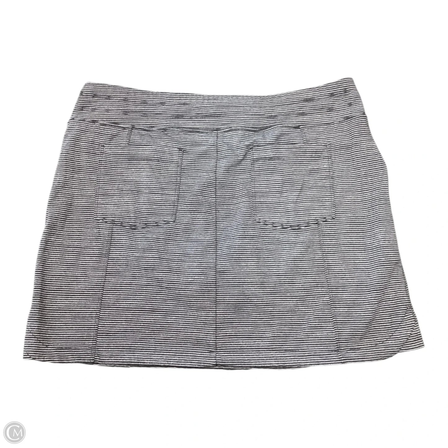 Athletic Skort By Athleta In Grey & White, Size: L
