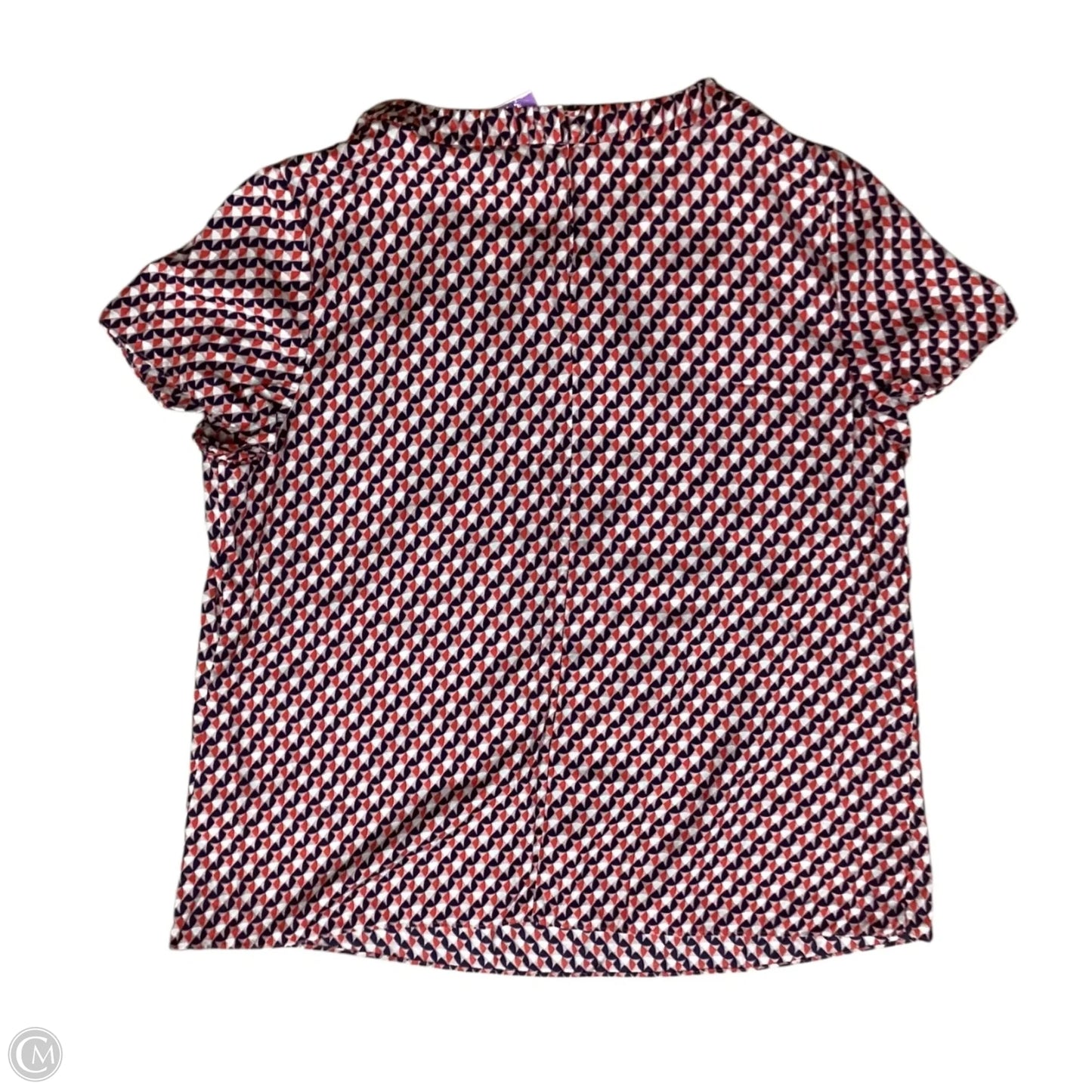 Blouse Short Sleeve By Boden In Pink & Red, Size: Xl
