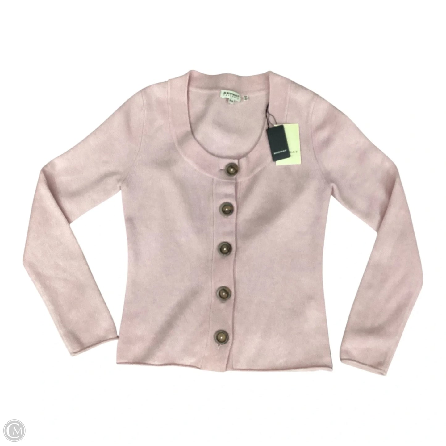Sweater Cardigan Cashmere By Cmc In Pink, Size: M