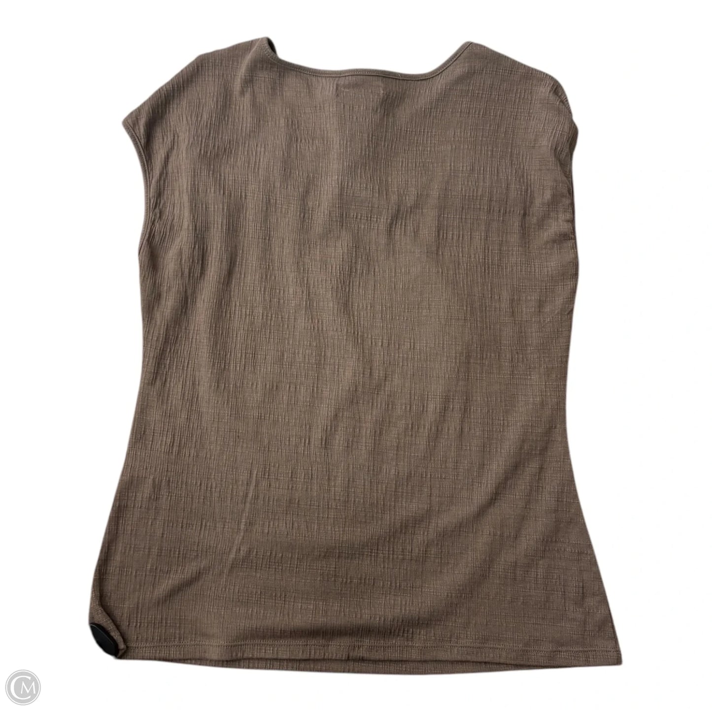 Top Sleeveless By Max Studio In Brown, Size: L