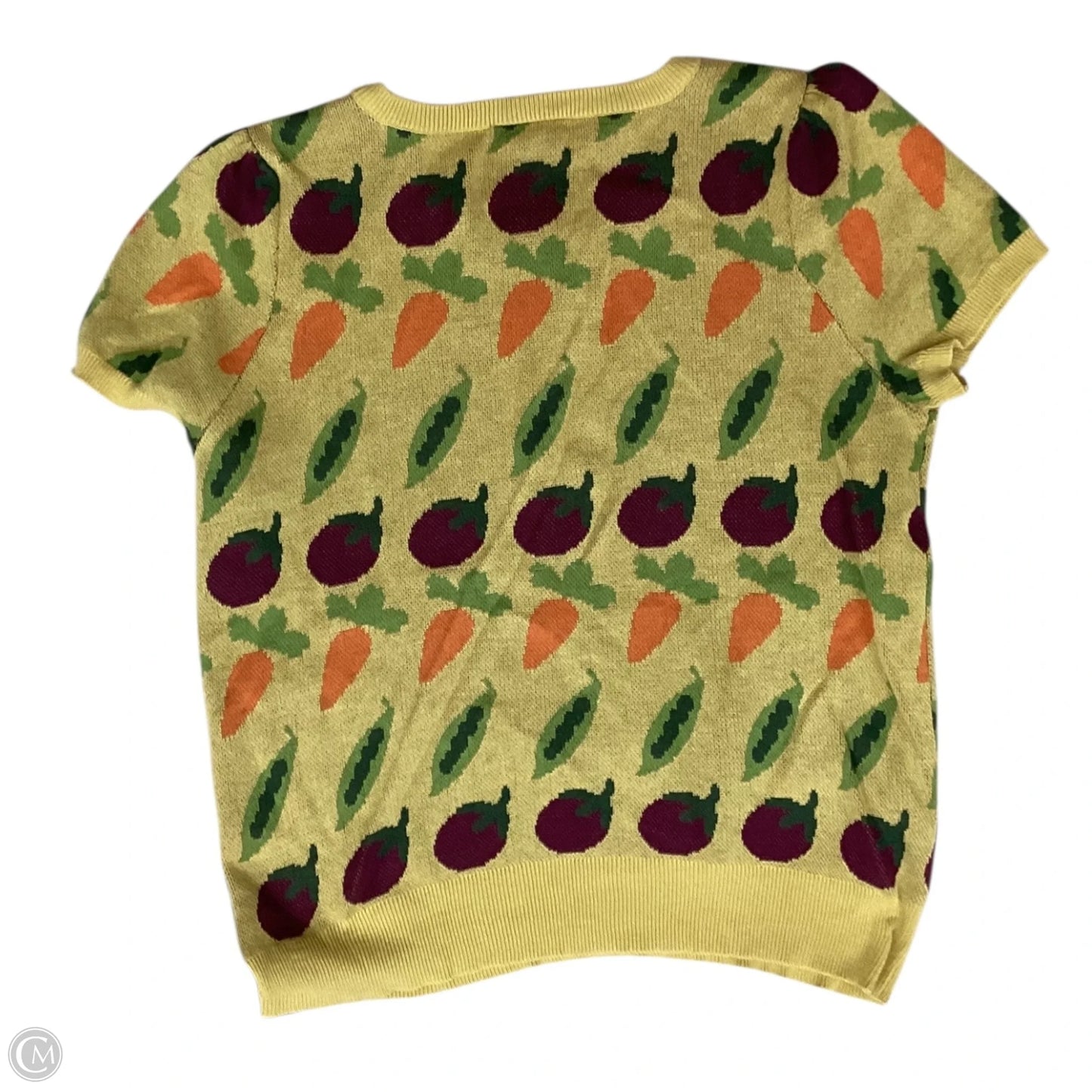 Sweater Short Sleeve By Modcloth In Yellow, Size: Xl