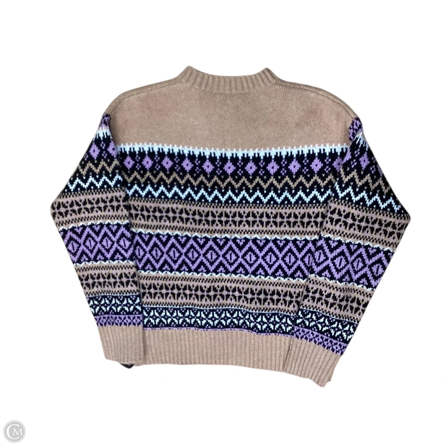 Sweater By Time And Tru In Brown & Purple, Size: S