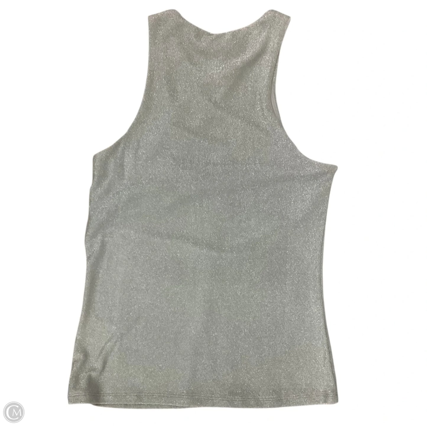 Top Sleeveless By H&m In Silver, Size: S