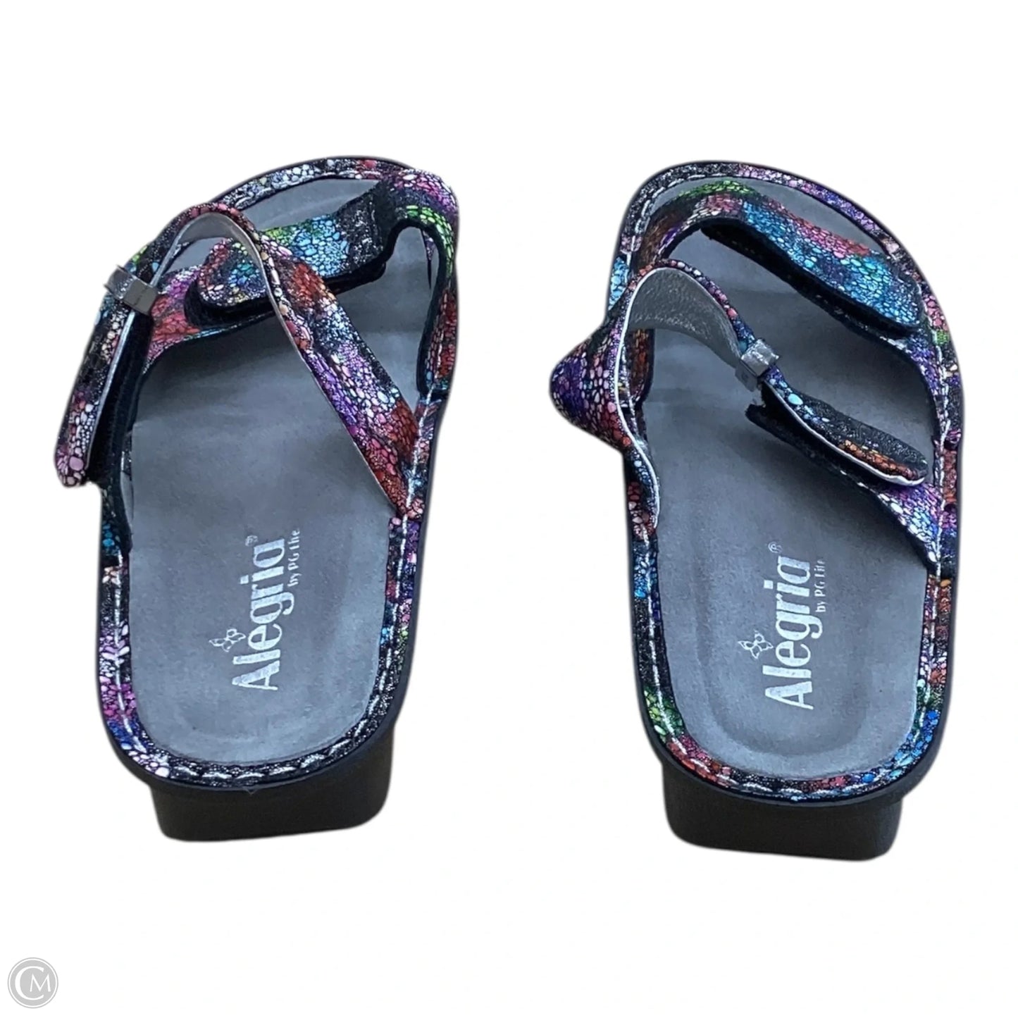 Sandals Heels Platform By Alegria In Multi-colored, Size: 8.5