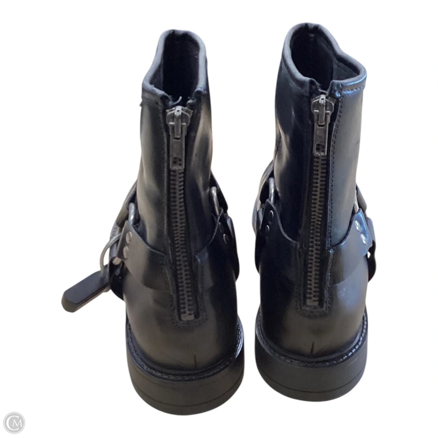 Boots Ankle Flats By Clothes Mentor In Black, Size: 9