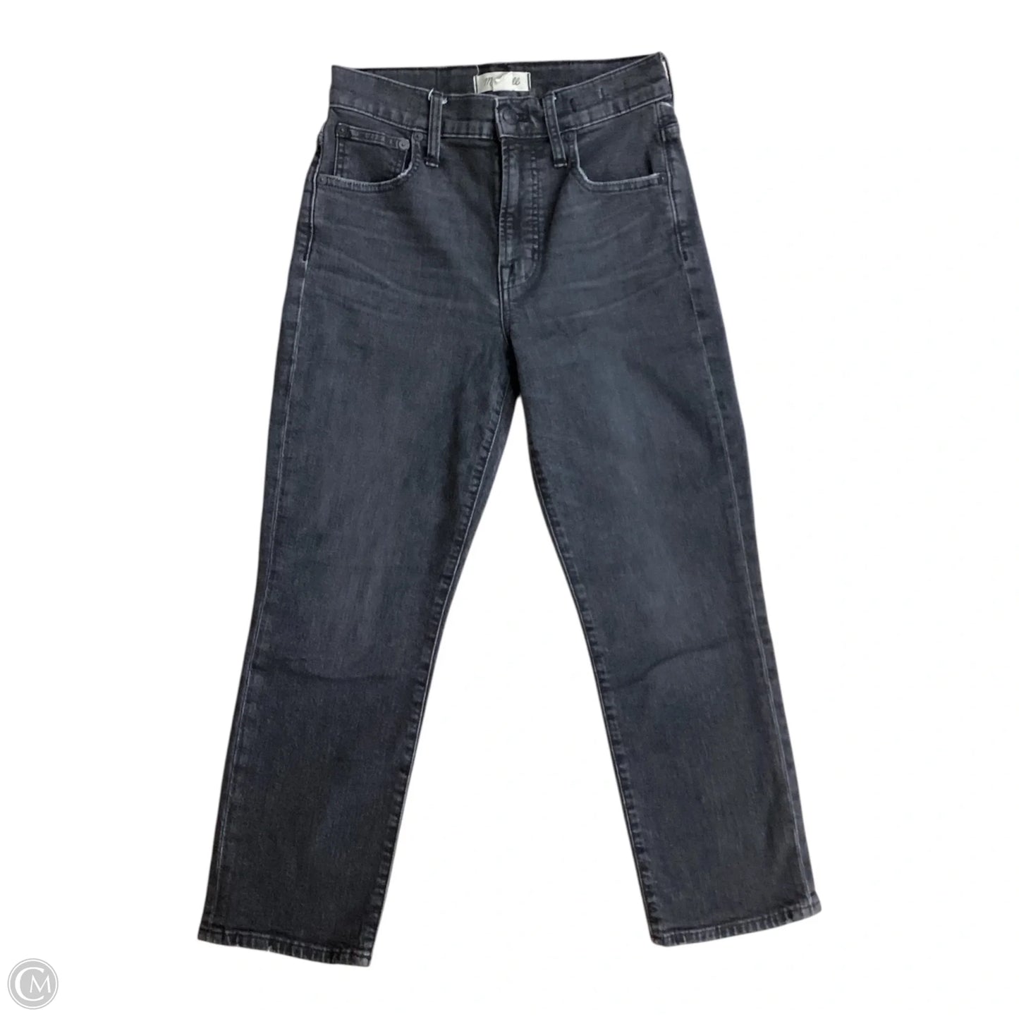 Jeans Straight By Madewell In Black Denim, Size: 2