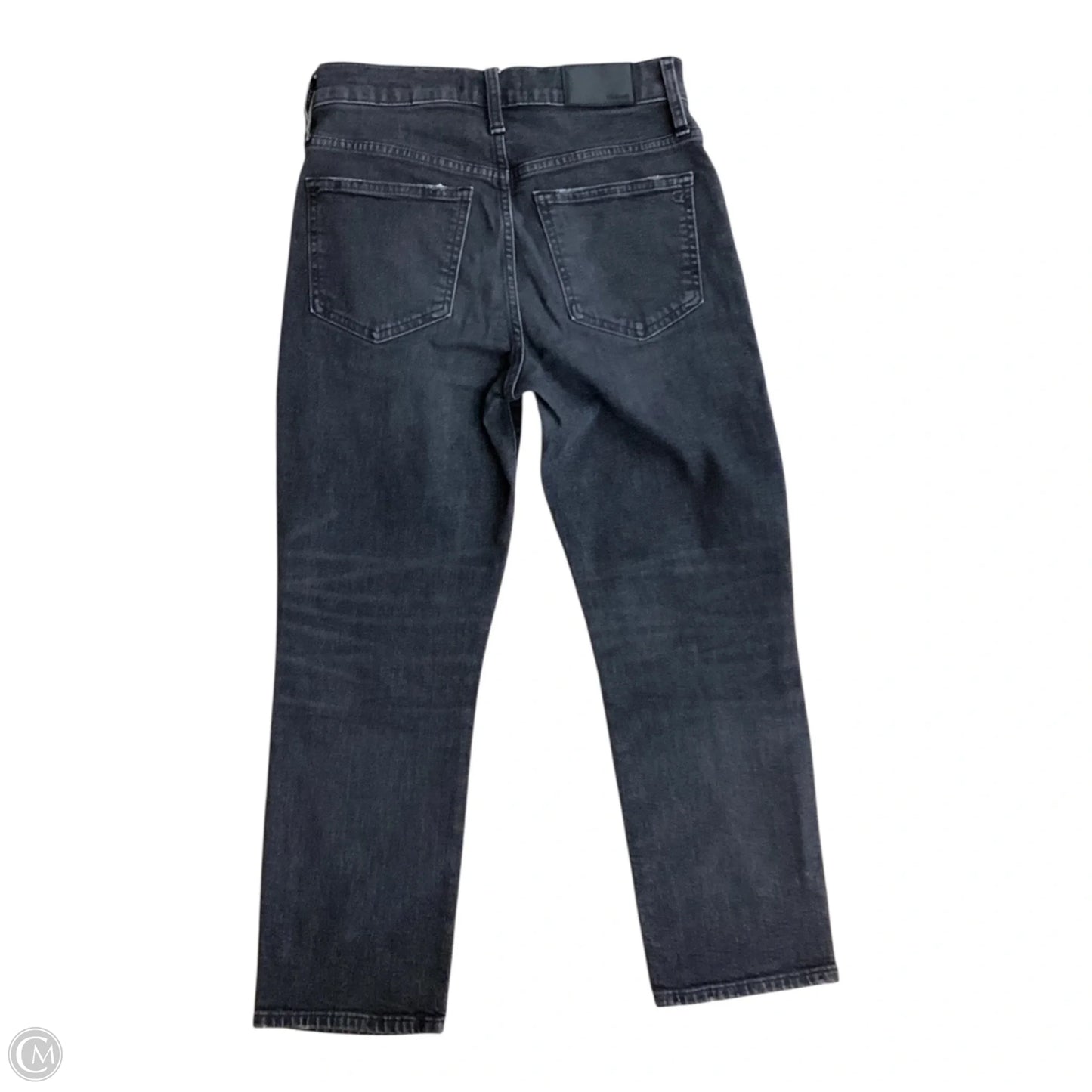 Jeans Straight By Madewell In Black Denim, Size: 2