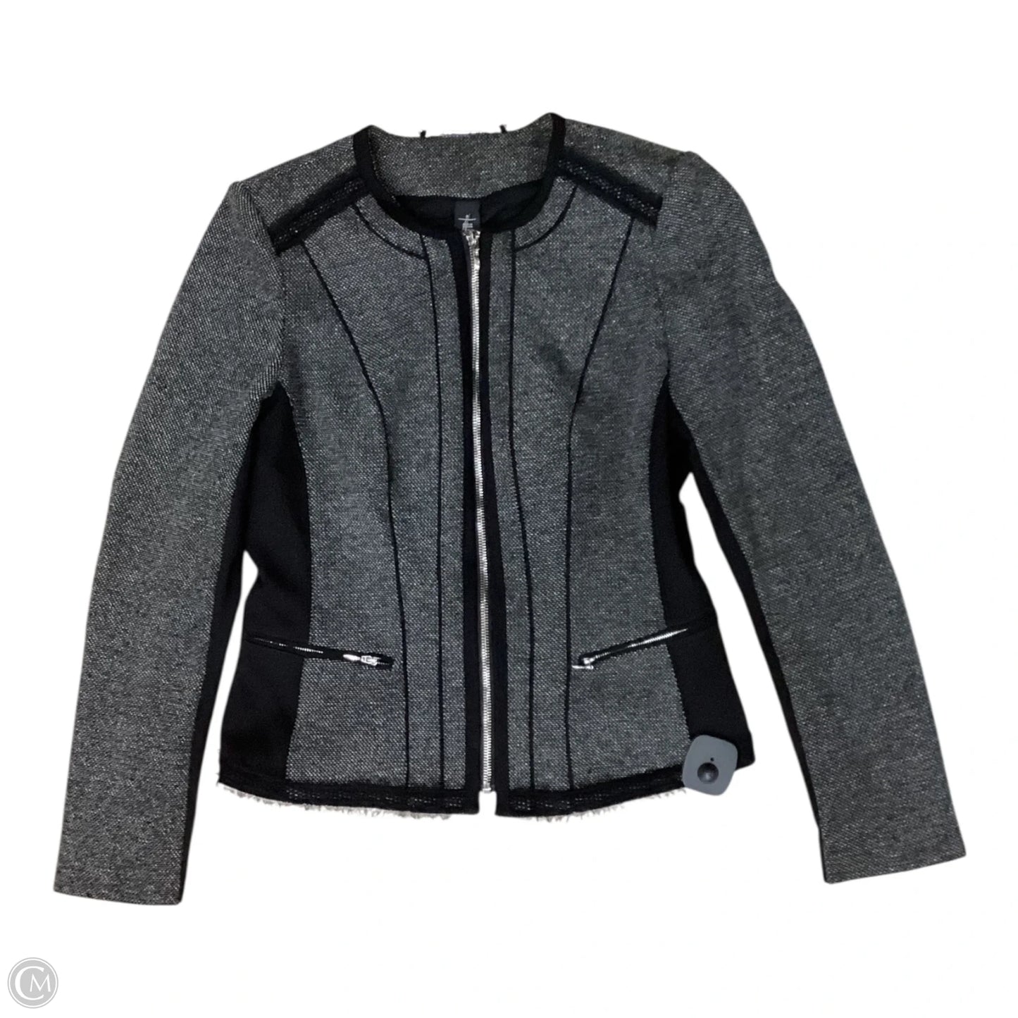 Blazer By White House Black Market In Black & Grey, Size: 8