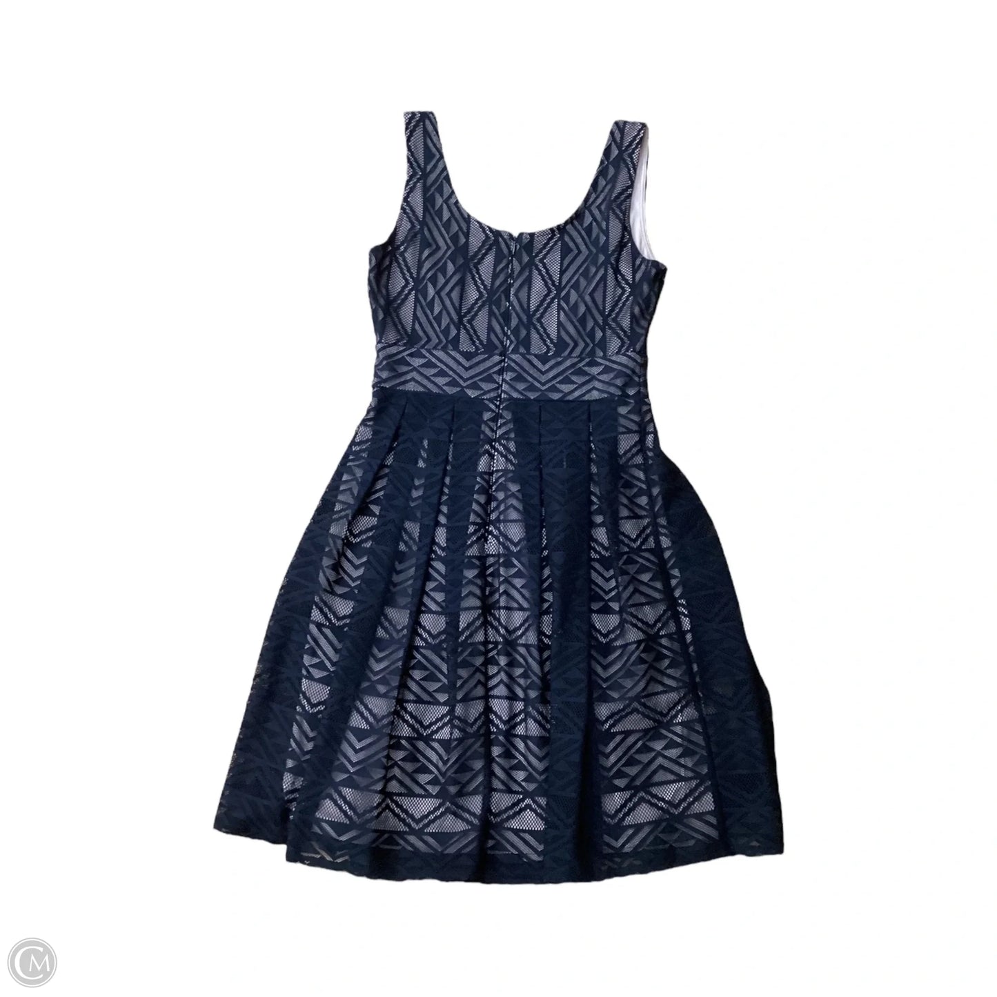 Dress Party Midi By Clothes Mentor In Black & Tan, Size: Xs