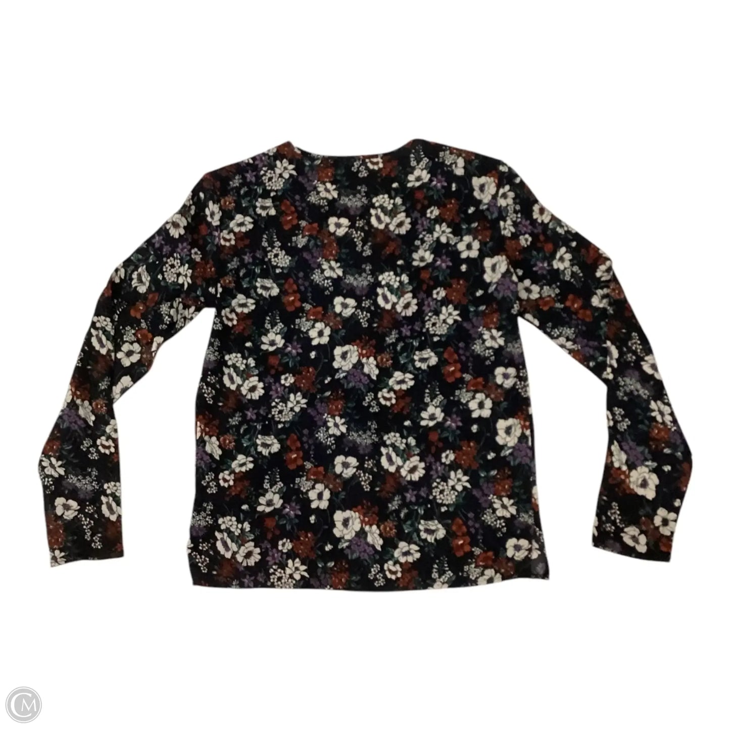 Blouse Long Sleeve By Clothes Mentor In Floral Print, Size: S