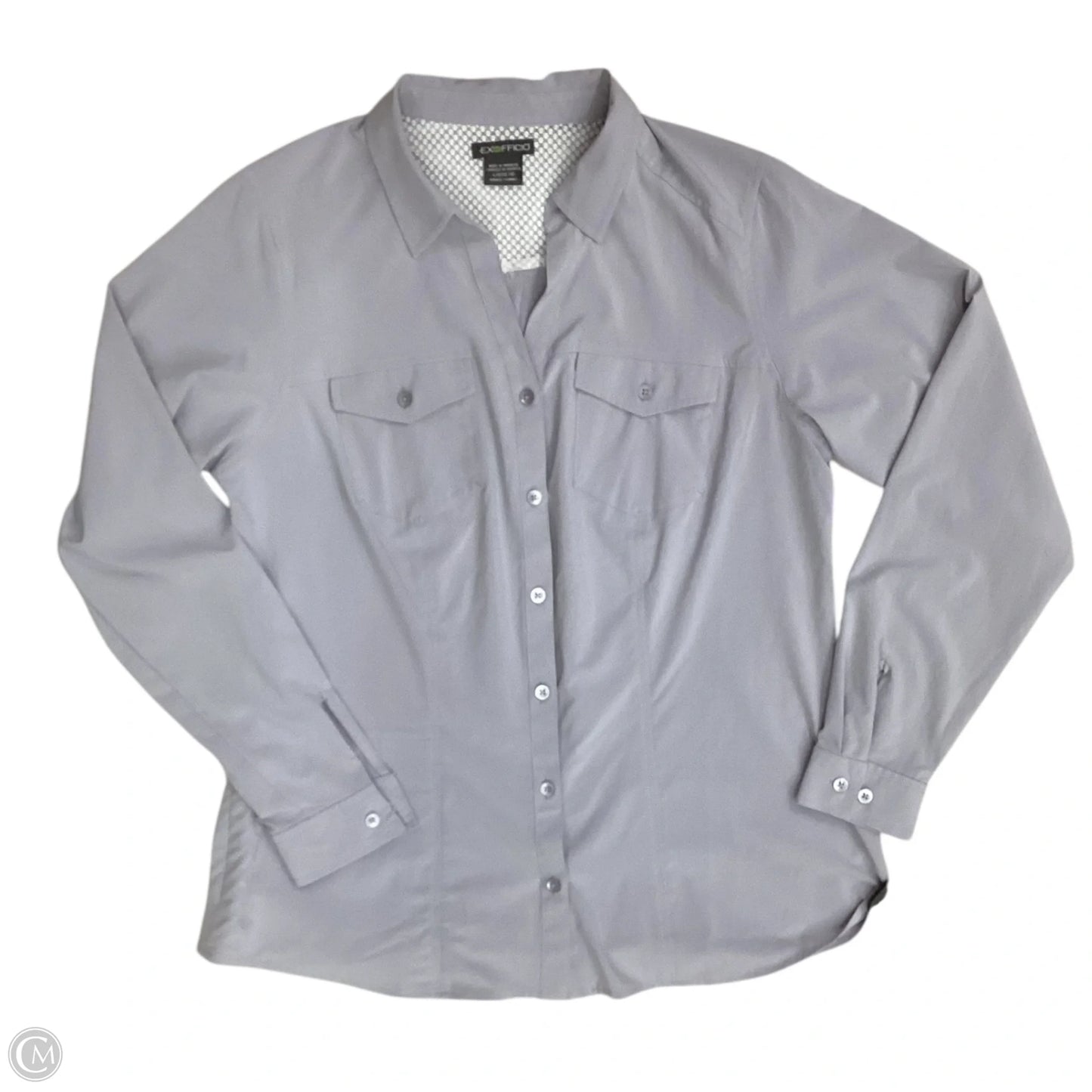 Top Long Sleeve By Exofficio In Grey, Size: L
