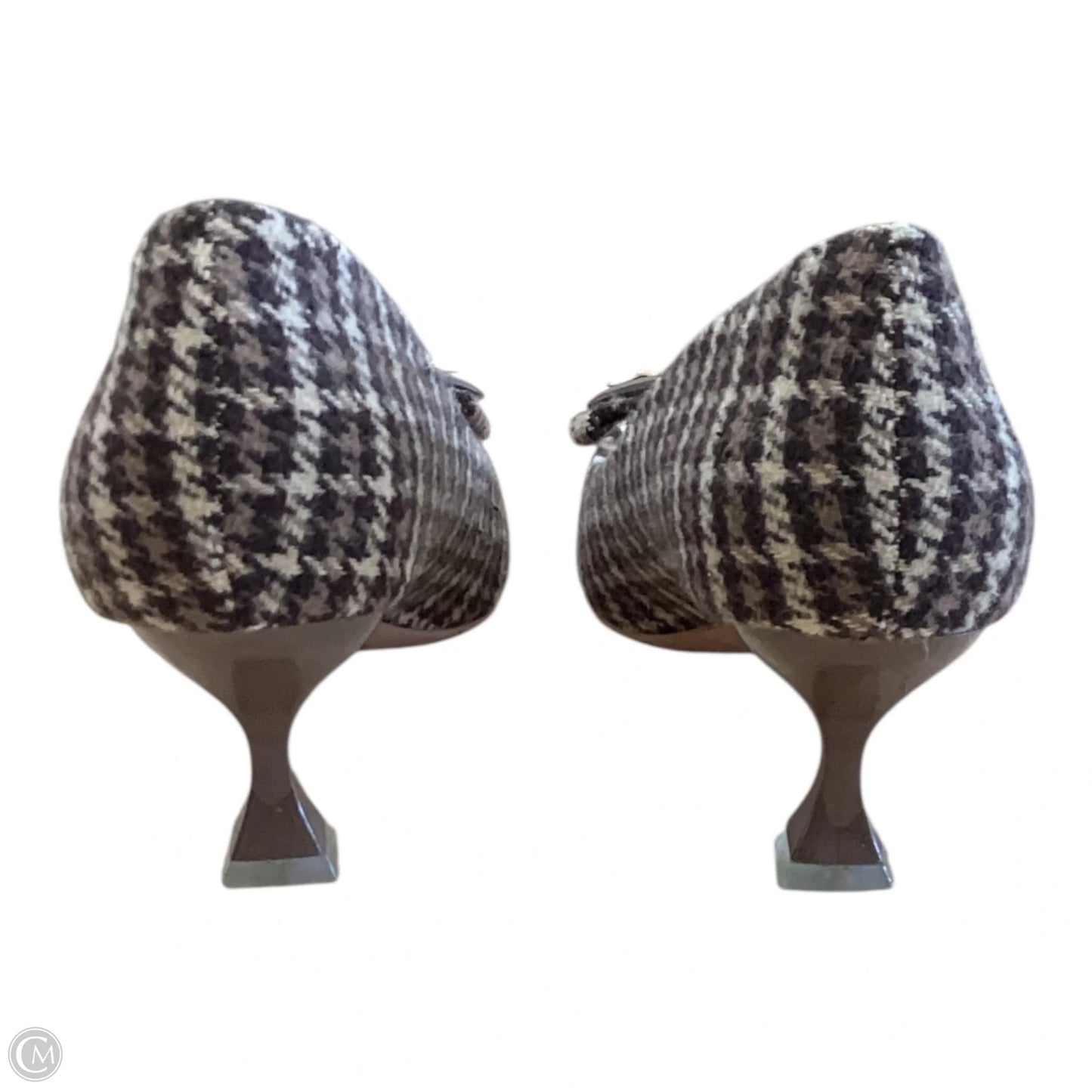 Shoes Heels Kitten By Clothes Mentor In Plaid Pattern, Size: 8
