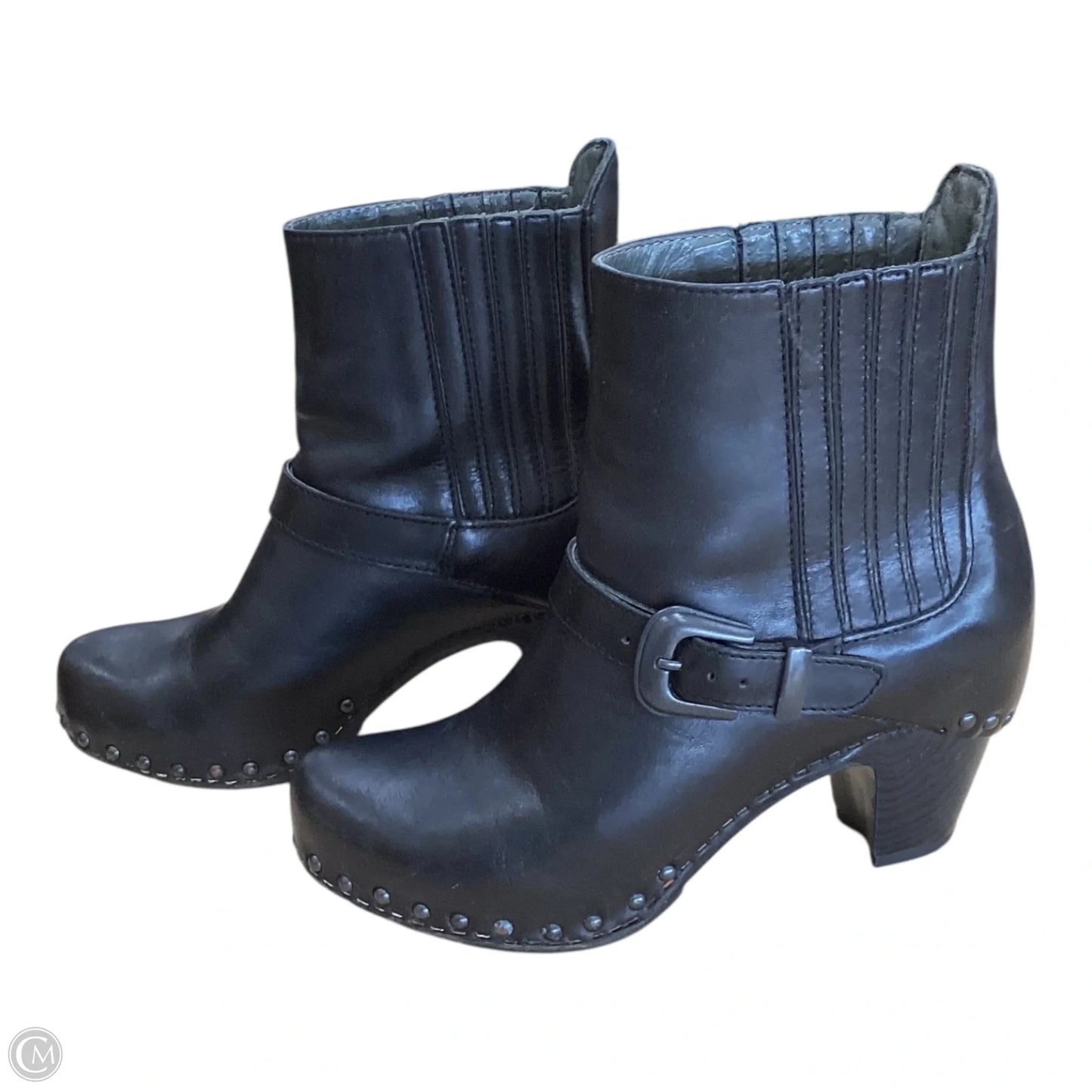 Boots Ankle Heels By Dansko In Black, Size: 8