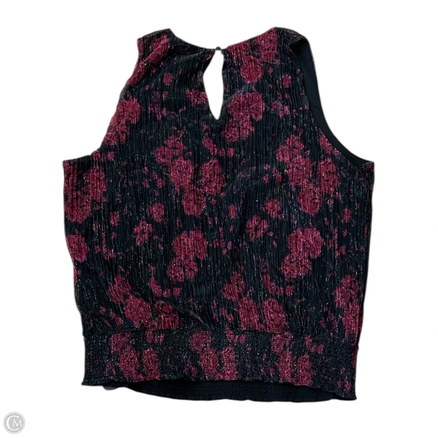 Top Sleeveless By White House Black Market In Floral Print, Size: L