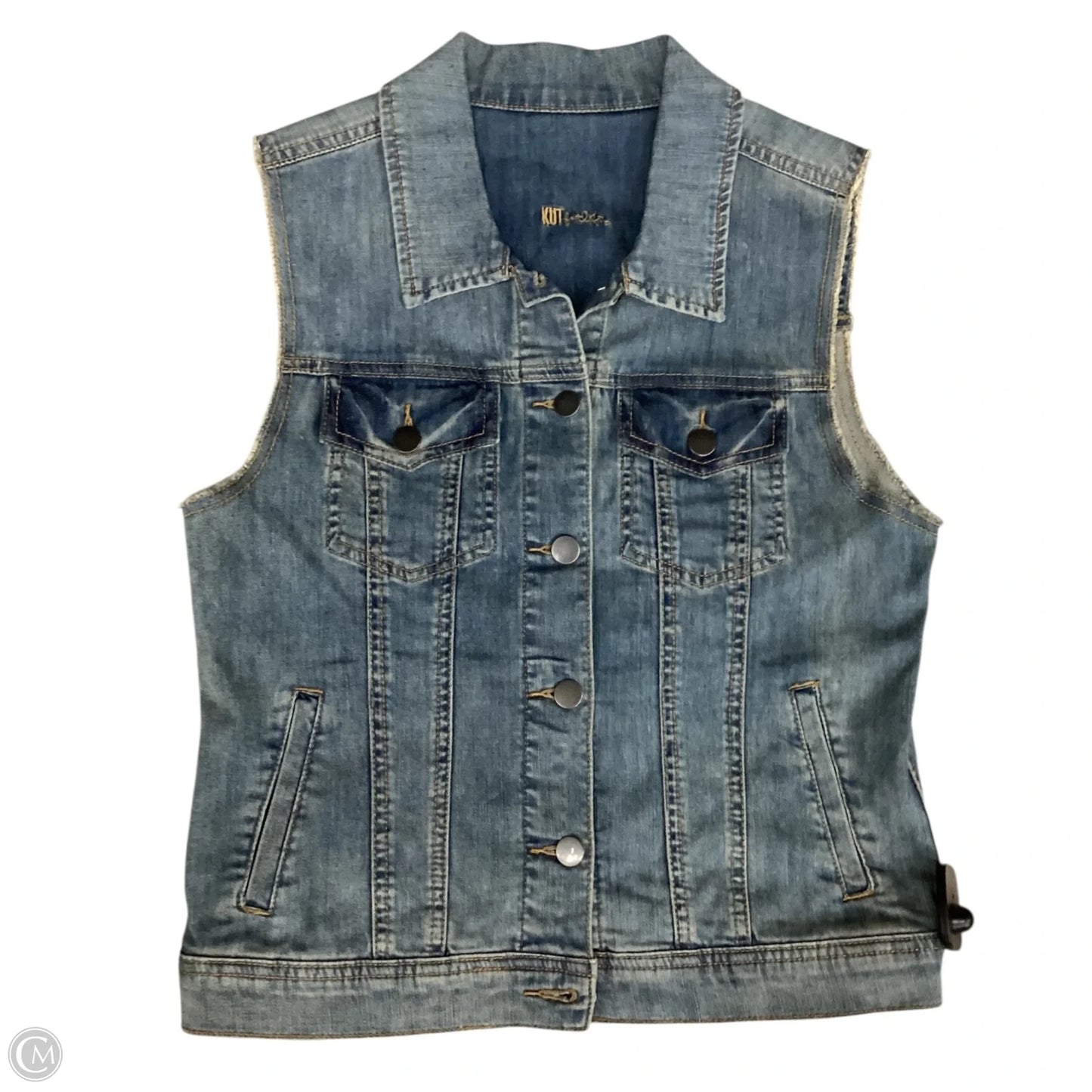 Vest Other By Kut In Blue Denim, Size: M