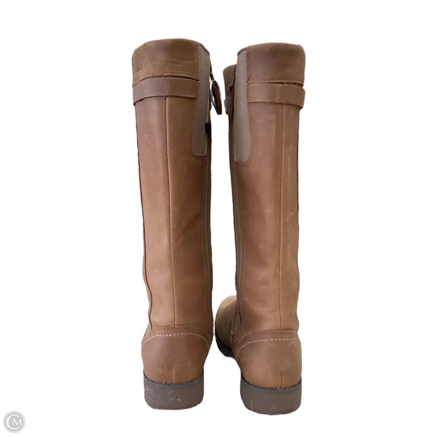 Boots Leather By Eddie Bauer In Brown, Size: 10