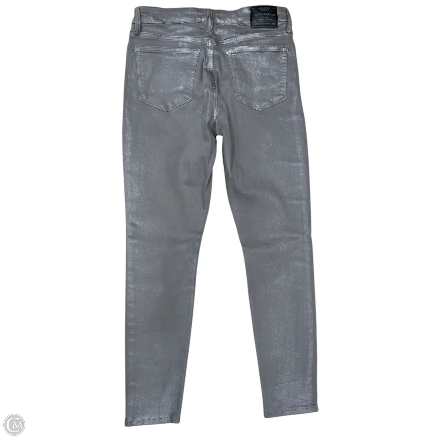 Jeans Skinny By Lucky Brand In Grey & Silver, Size: 4